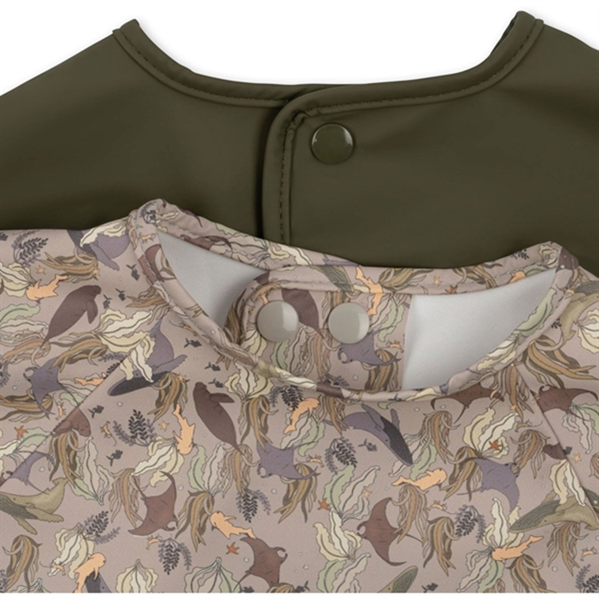 Konges Sløjd Le Grand Bleu 2-Pack Bib with sleeves