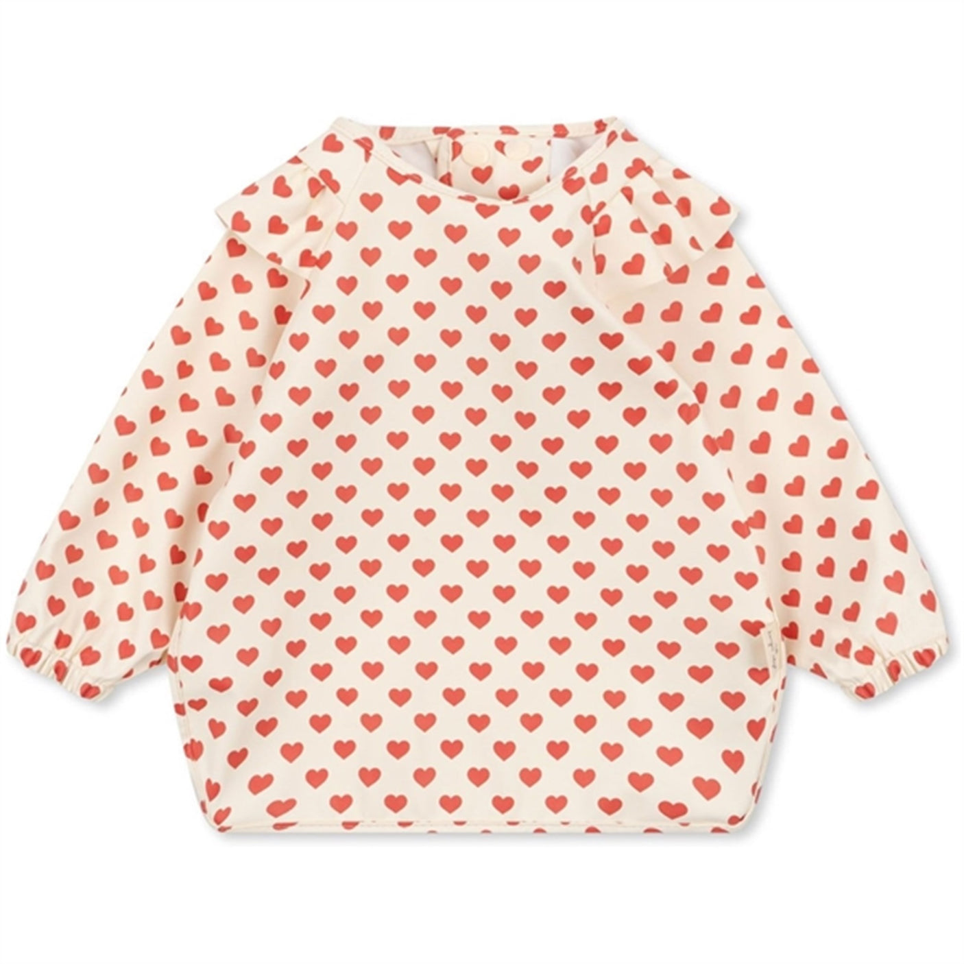 Konges Sløjd Coeur Rouge 2-Pack Bib with Frills and Sleeves