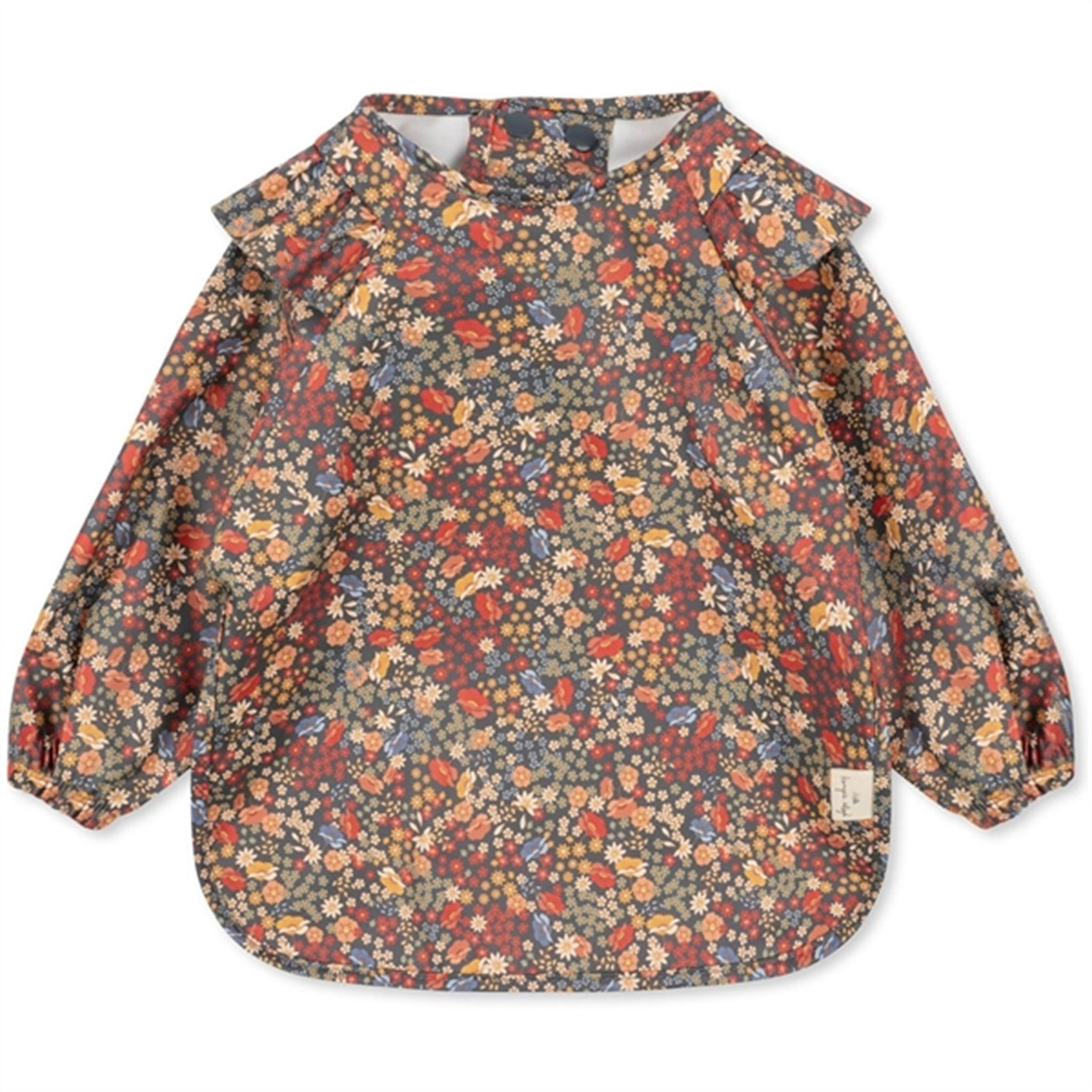 Konges Sløjd Villetta Blue 2-Pack Bib with Frills and Sleeves