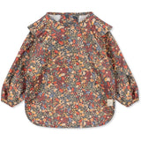 Konges Sløjd Villetta Blue 2-Pack Bib with Frills and Sleeves