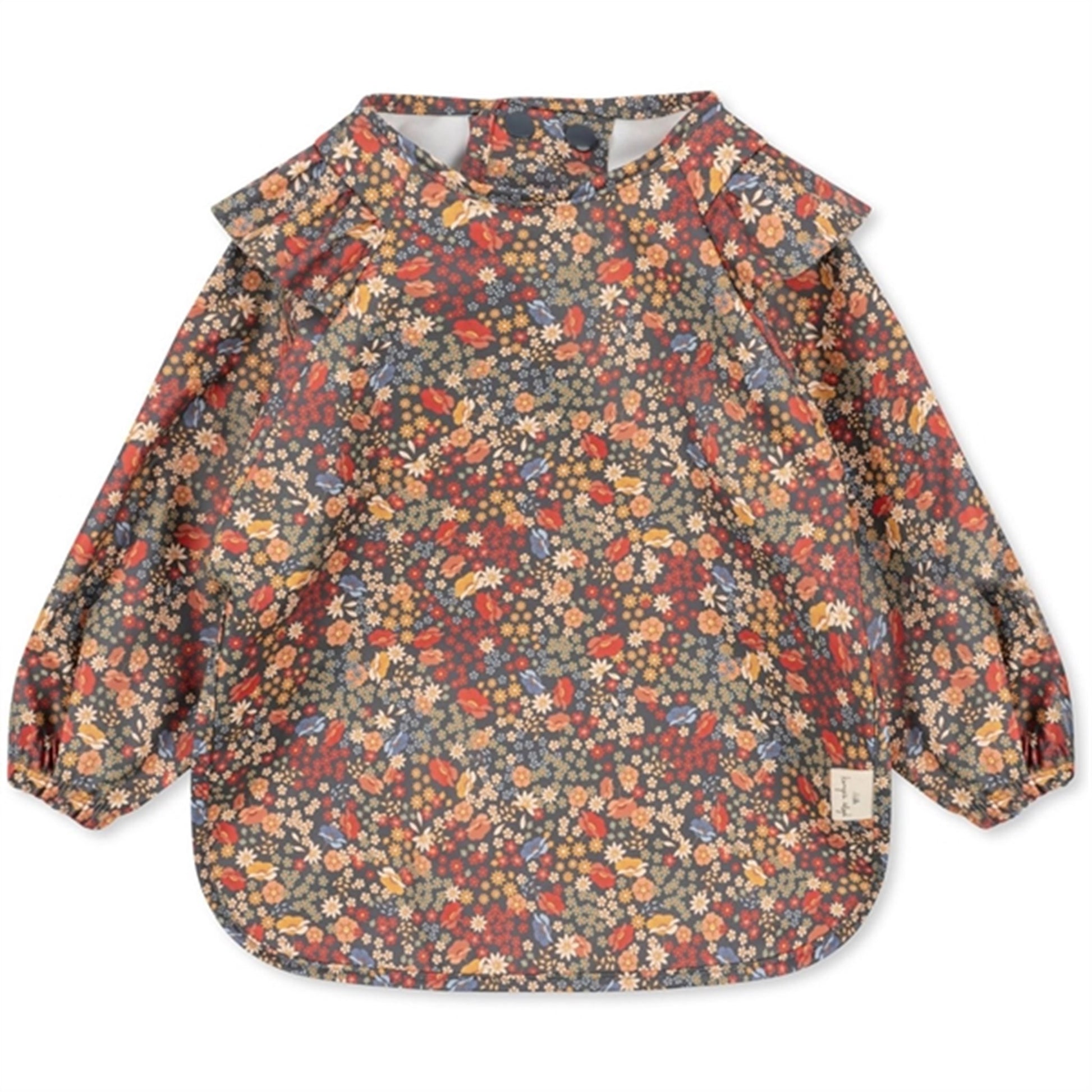 Konges Sløjd Villetta Blue 2-Pack Bib with Frills and Sleeves