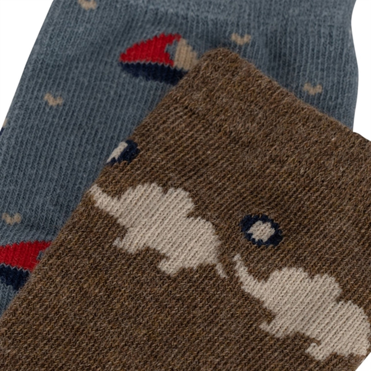 Konges Sløjd Elephant/Boat 2-Pack Lapis Socks