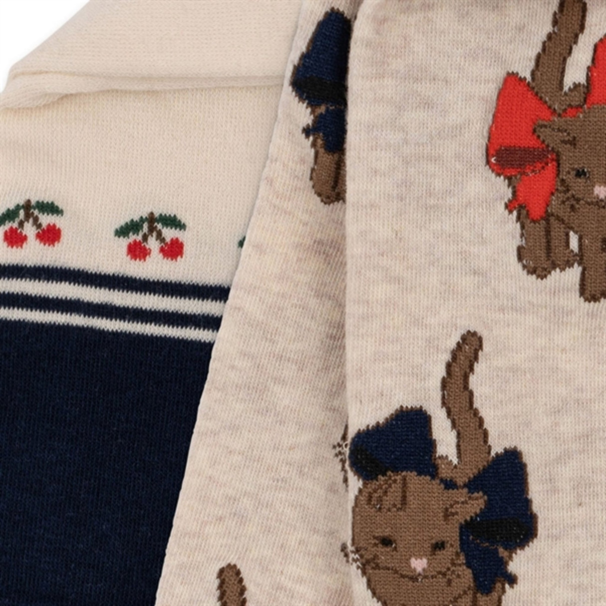 Konges Sløjd Cherry/Cat 2-Pack Lapis Tights