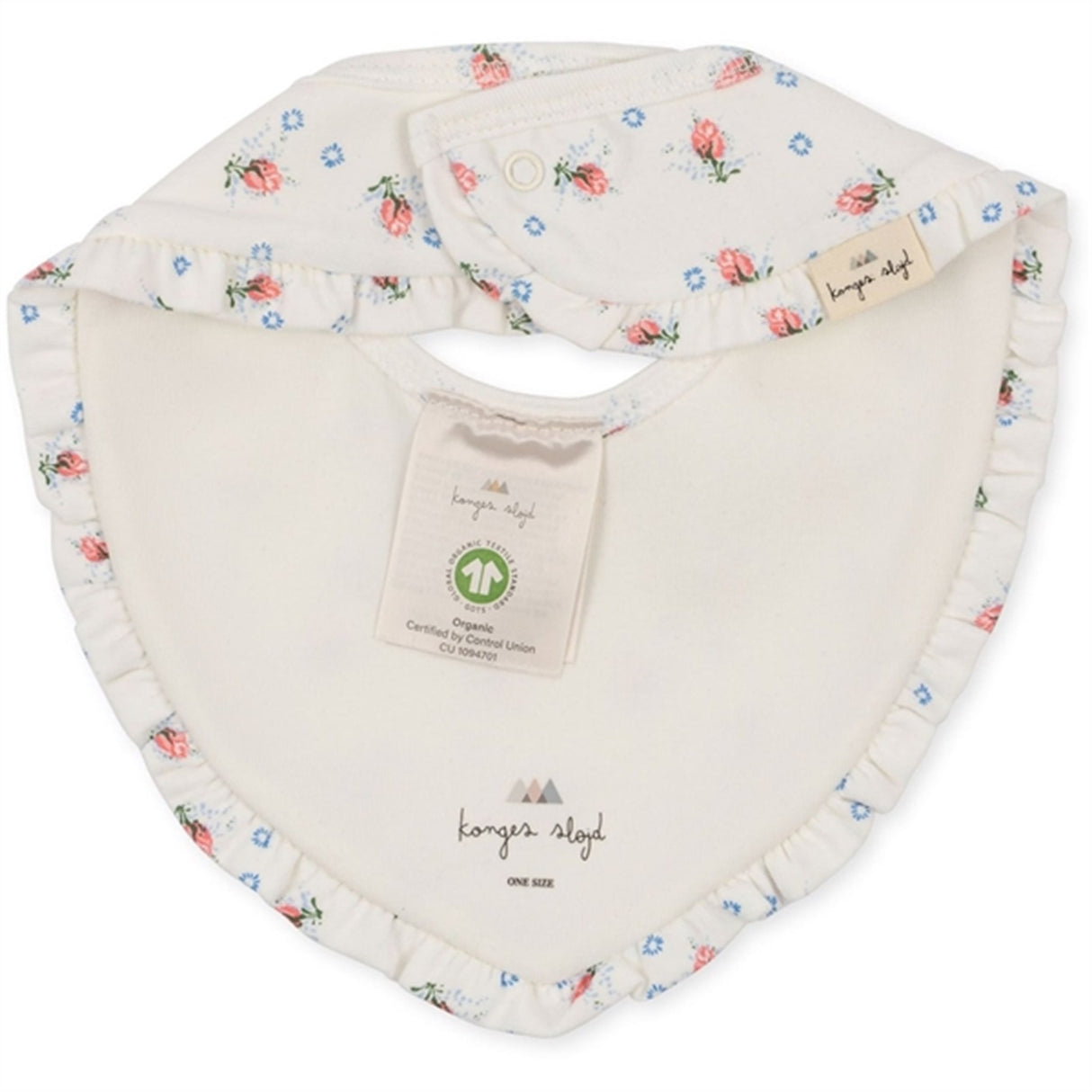 Konges Sløjd Brise Dé Été White/Nouvelle Peach Basic 2-Pack Bib Frill