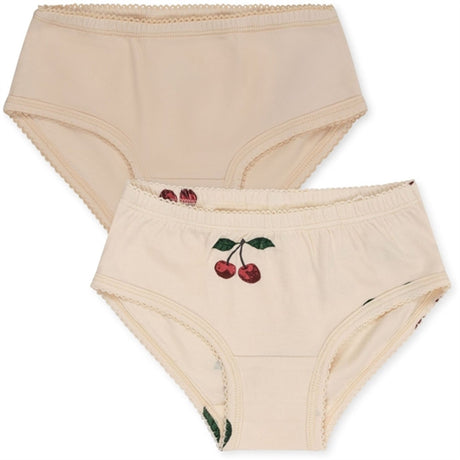 Konges Sløjd Ma Grande Cerise/Nouvelle Peach Basic 2-Pack Underpants