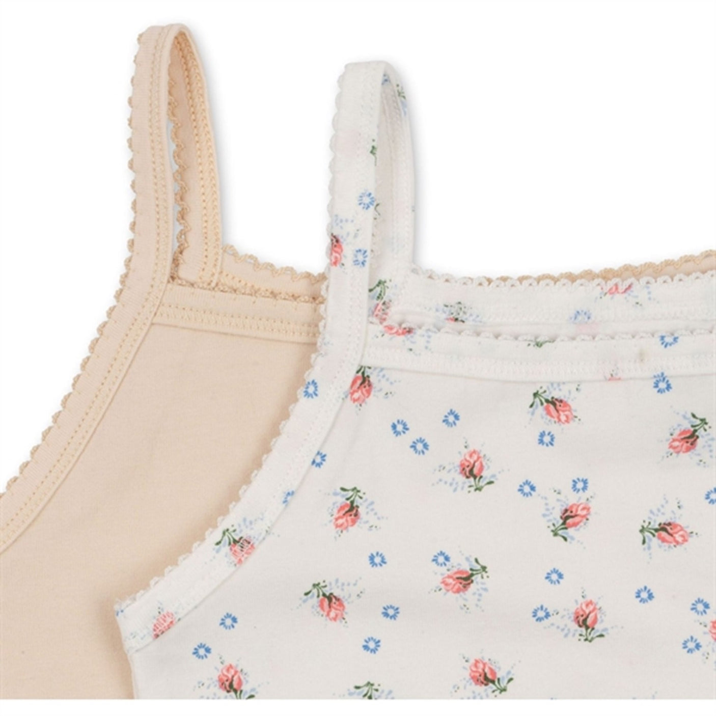 Konges Sløjd Brise Dé Été White/Nouvelle Peach Basic 2-Pack Strap Top