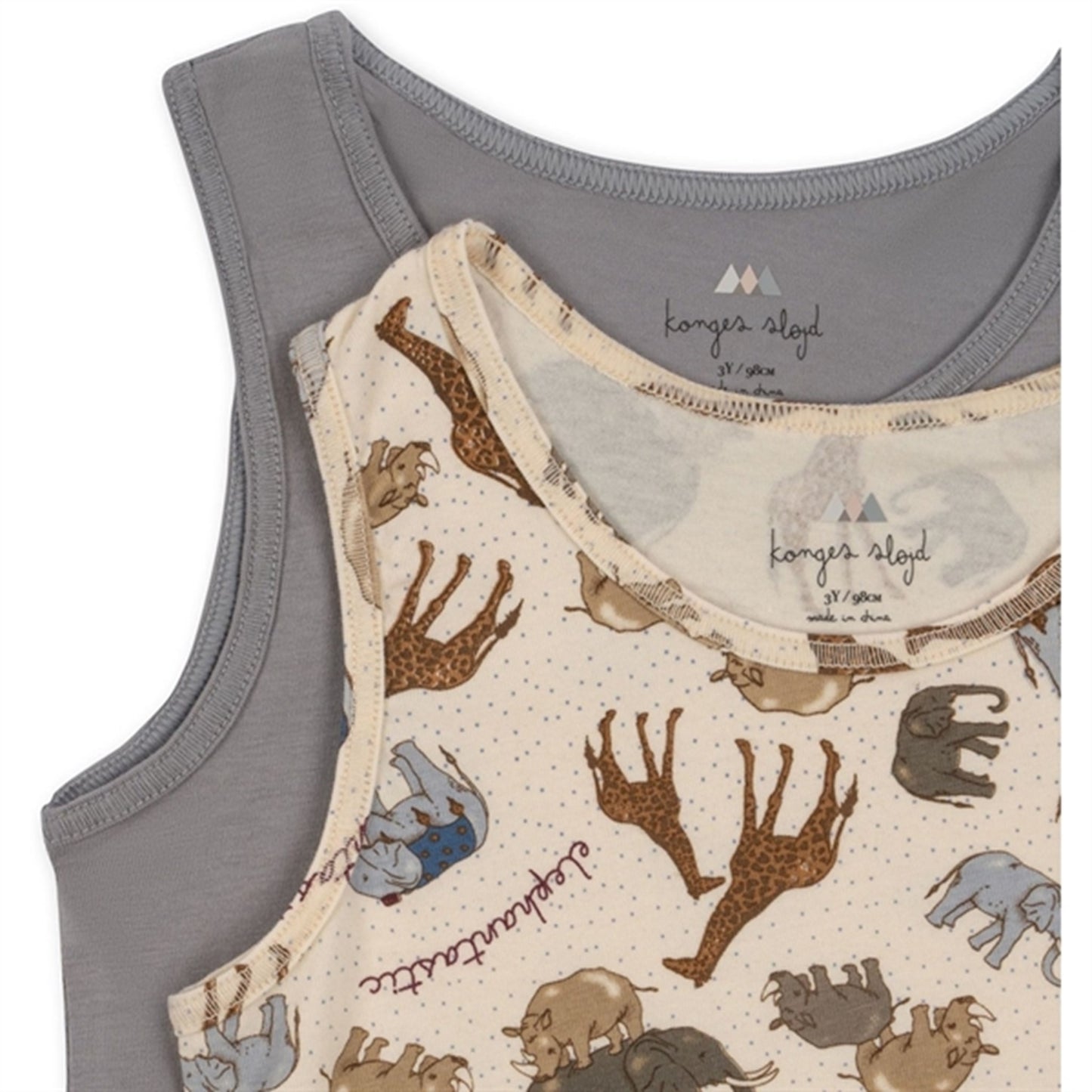Konges Sløjd Elefantastic/Sleet Basic 2-Pack Tanktop