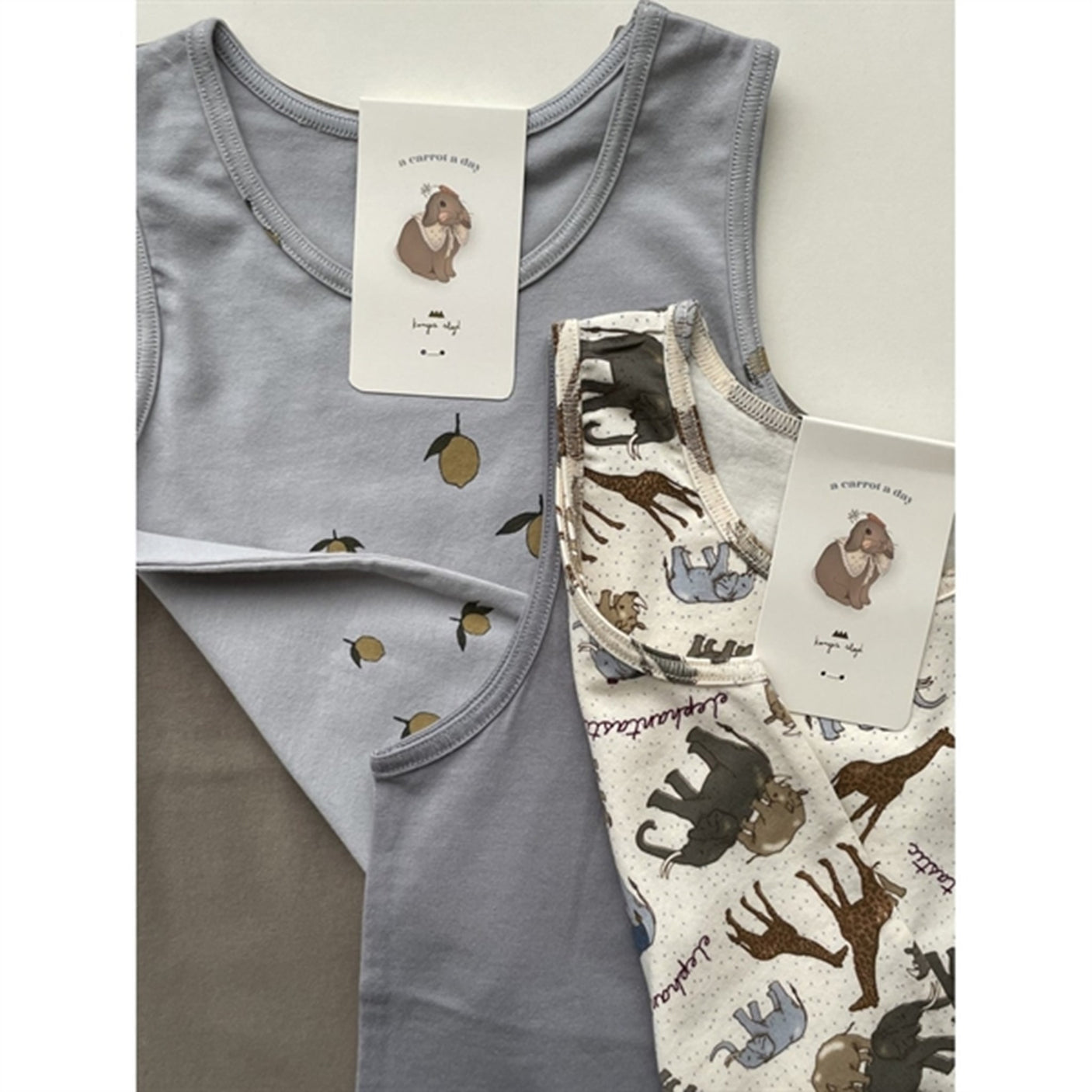 Konges Sløjd Elefantastic/Sleet Basic 2-Pack Tanktop