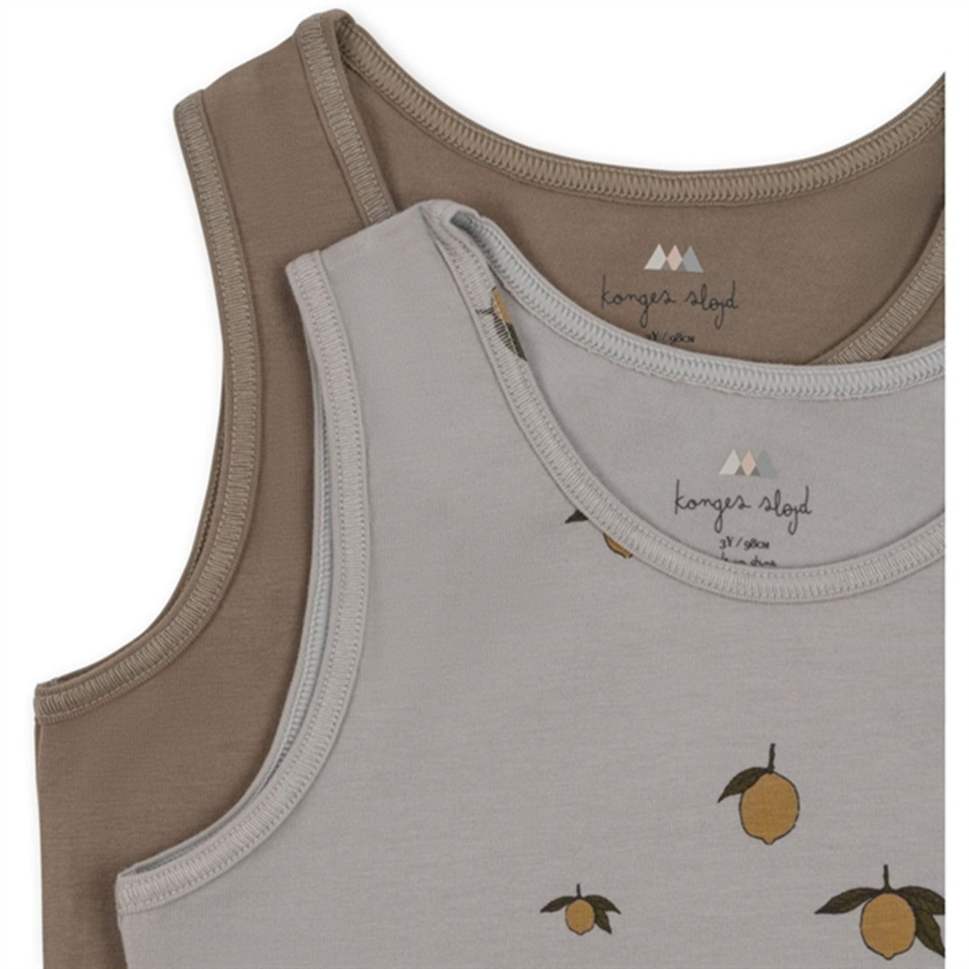 Konges Sløjd Lemon Harbor/Brindle Basic 2-Pack Tanktop