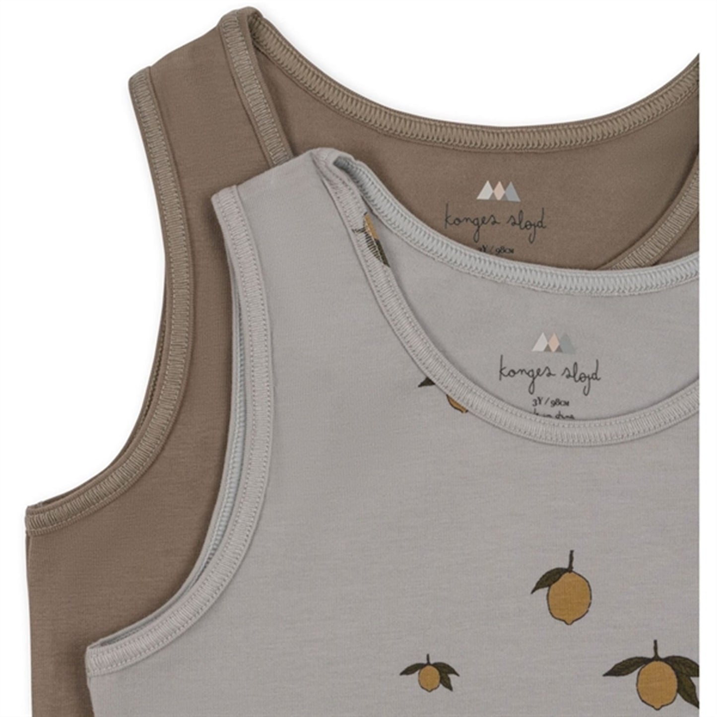 Konges Sløjd Lemon Harbor/Brindle Basic 2-Pack Tanktop