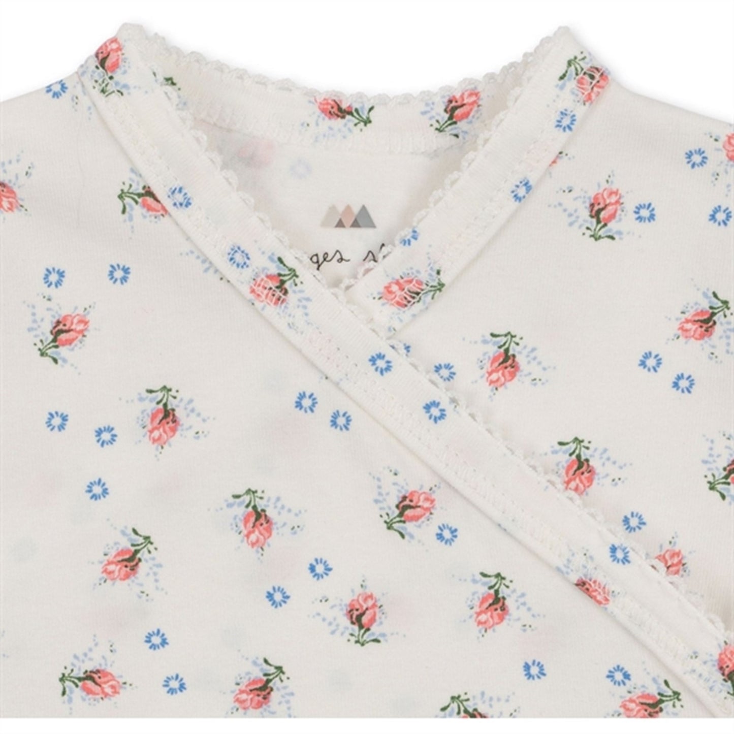 Konges Sløjd Brise Dé Été White Basic Newborn Onesie