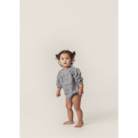 Konges Sløjd Blossom Check Bibi Romper