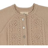 Konges Sløjd Almond Milk Cabby Frill Wool Cardigan