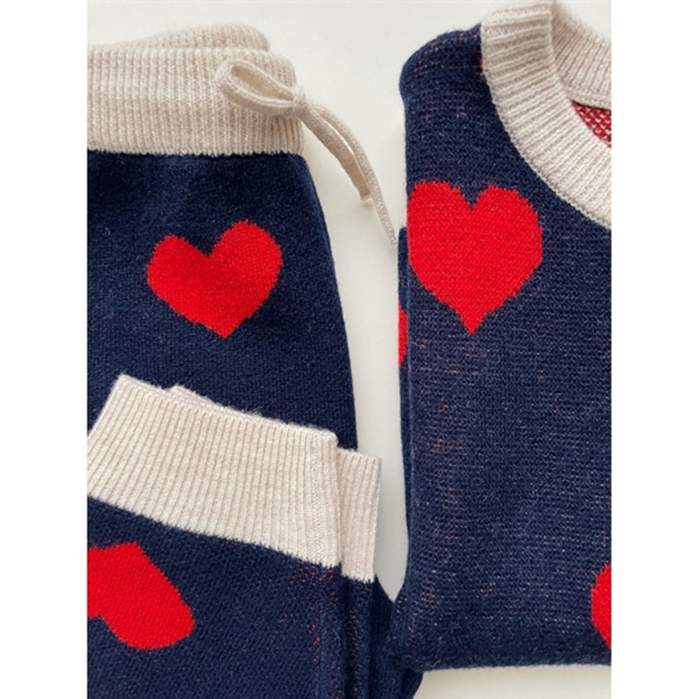 Konges Sløjd Navy Heart Lapis Knit Pants