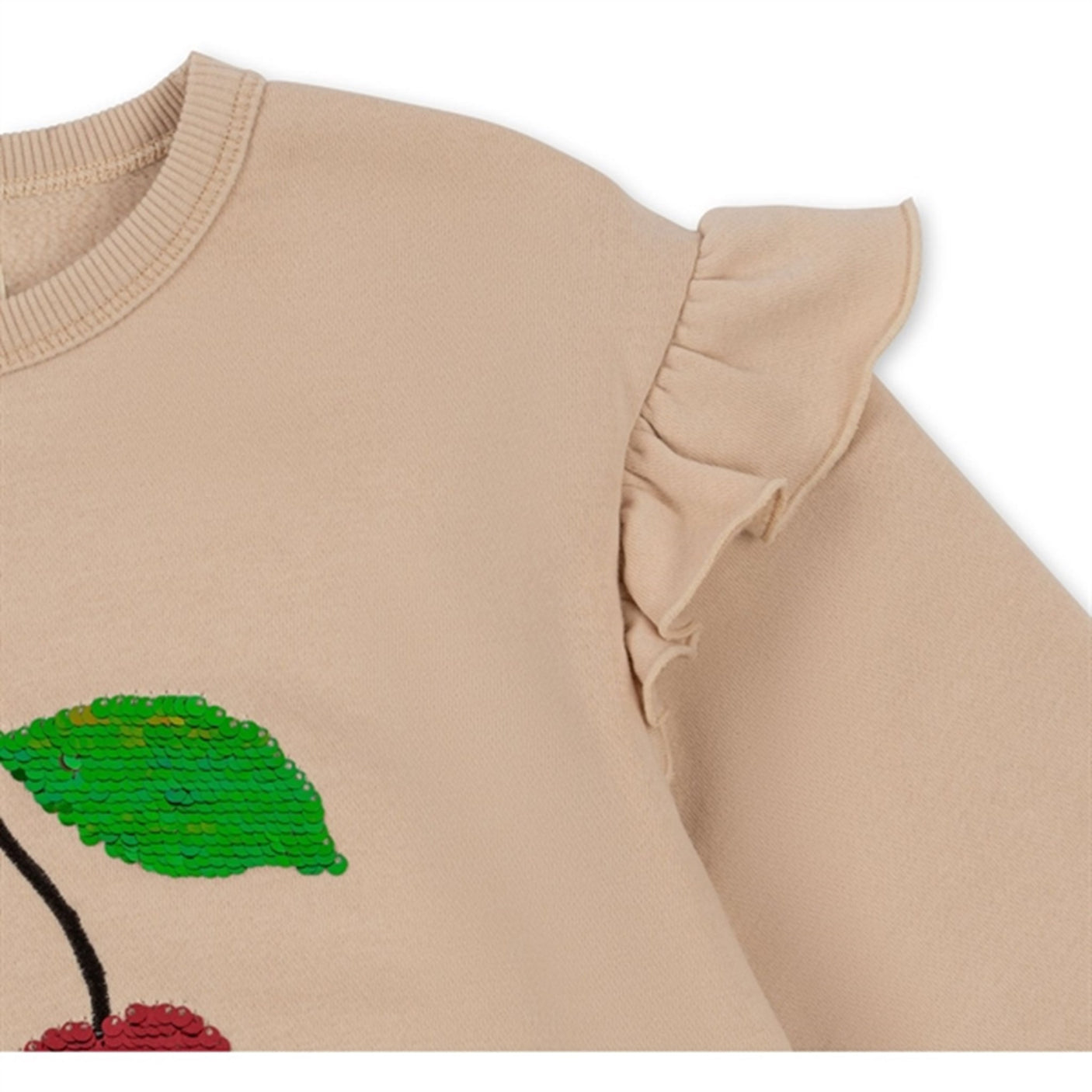 Konges Sløjd Smoke Gray Lou Sequin Frill Sweatshirt