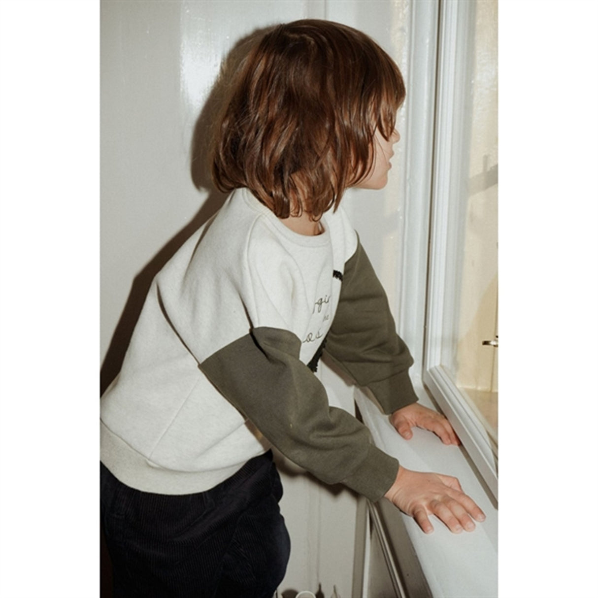 Konges Sløjd Off White Melange Lou Sequin Sweatshirt