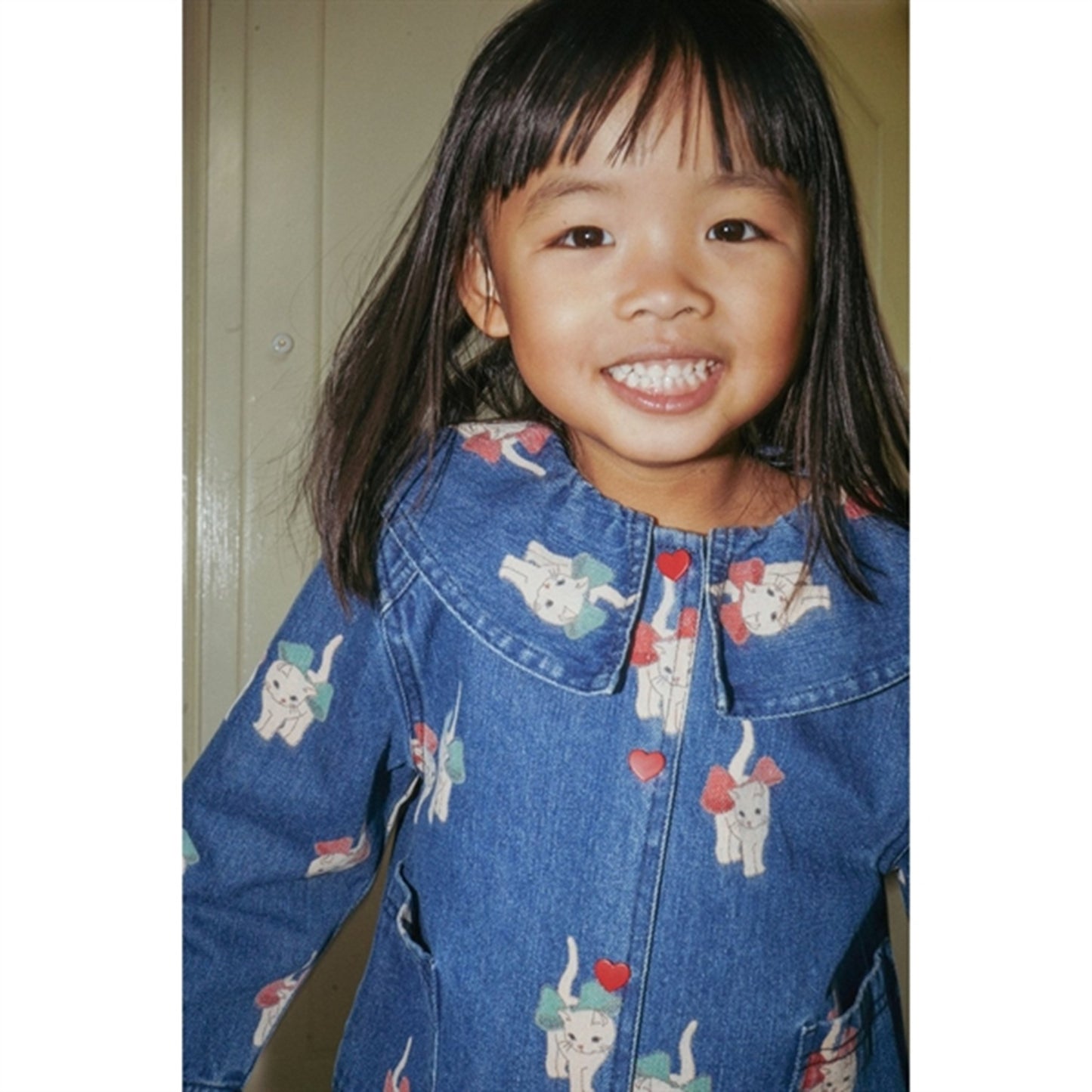 Konges Sløjd Kitty Bow Magot Denim Shirt