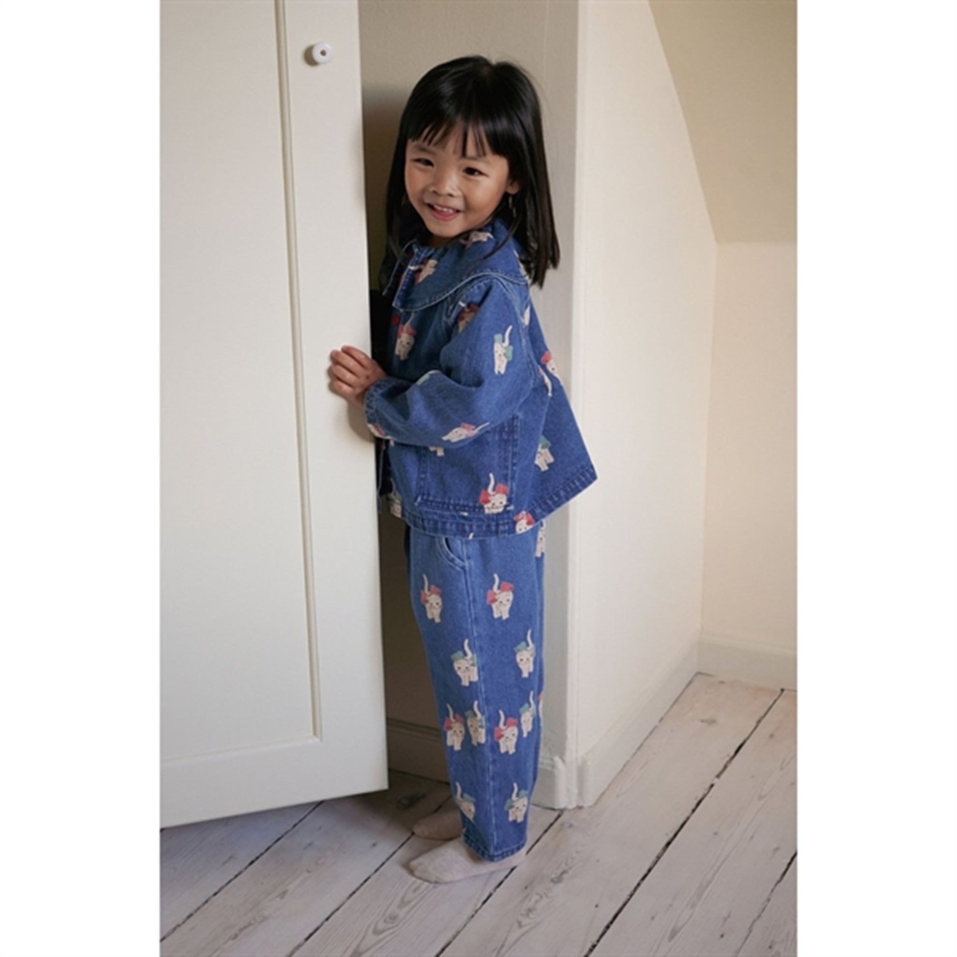 Konges Sløjd Kitty Bow Magot Denim Shirt