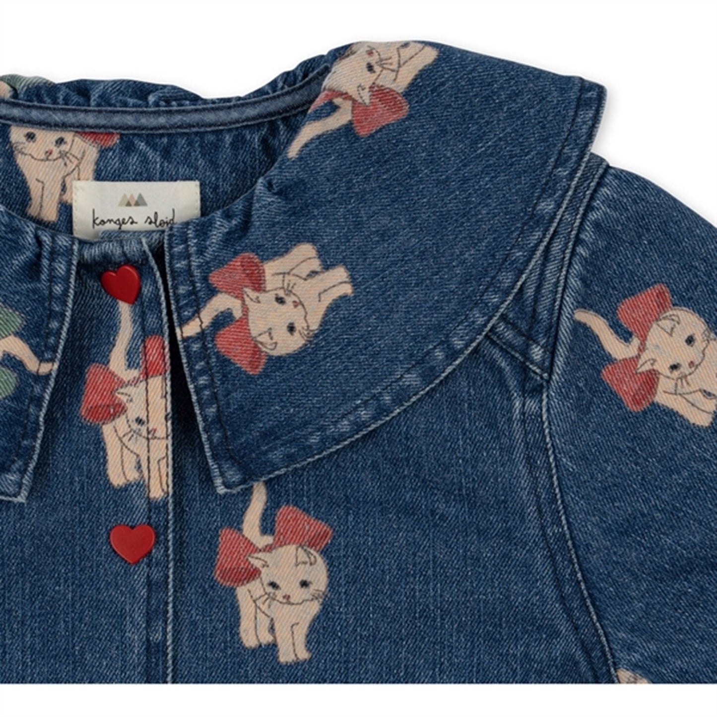 Konges Sløjd Kitty Bow Magot Denim Shirt