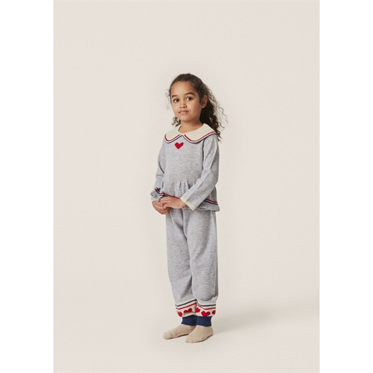 Konges Sløjd Heart Stripe Maxime Knit Collar Blouse