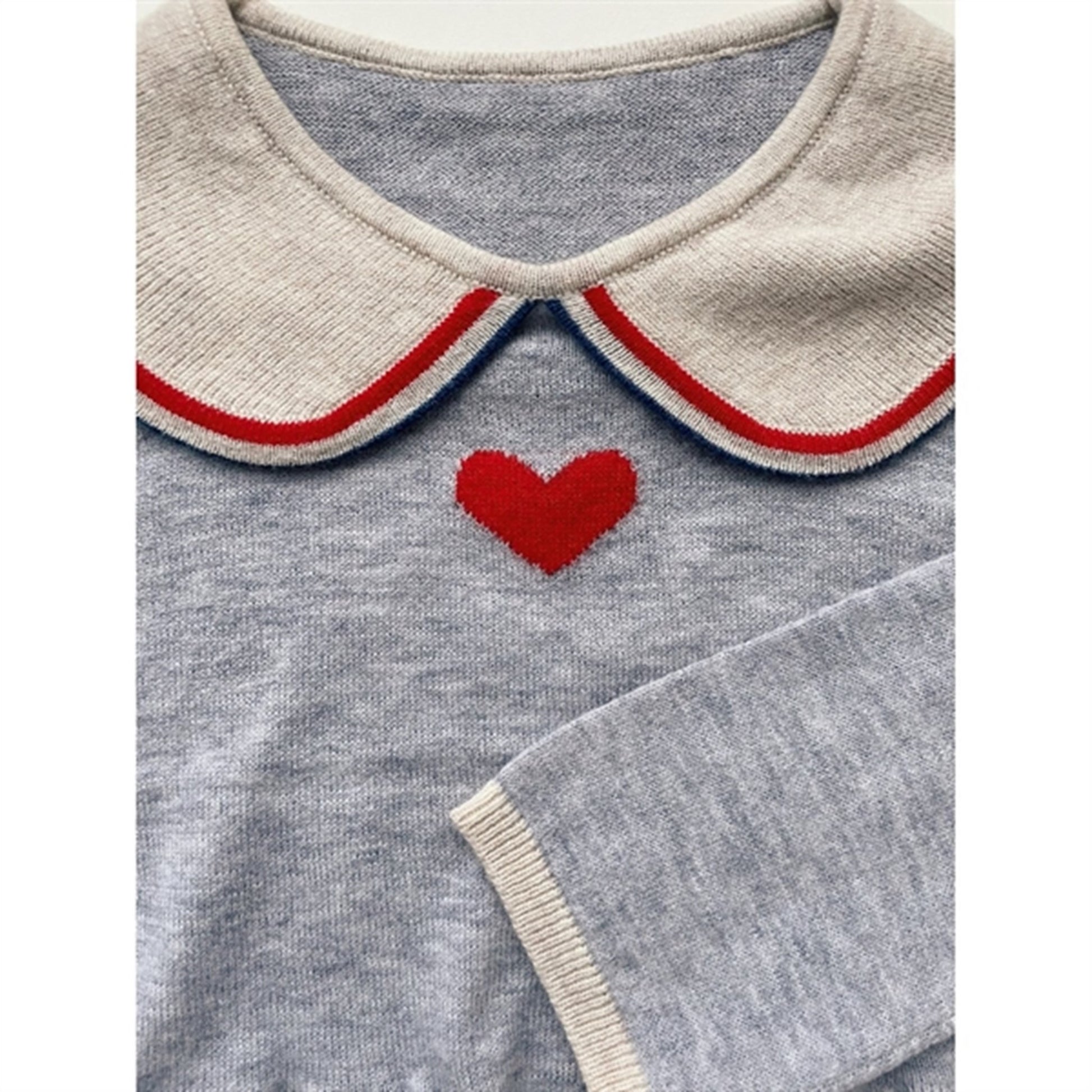 Konges Sløjd Heart Stripe Maxime Knit Collar Blouse