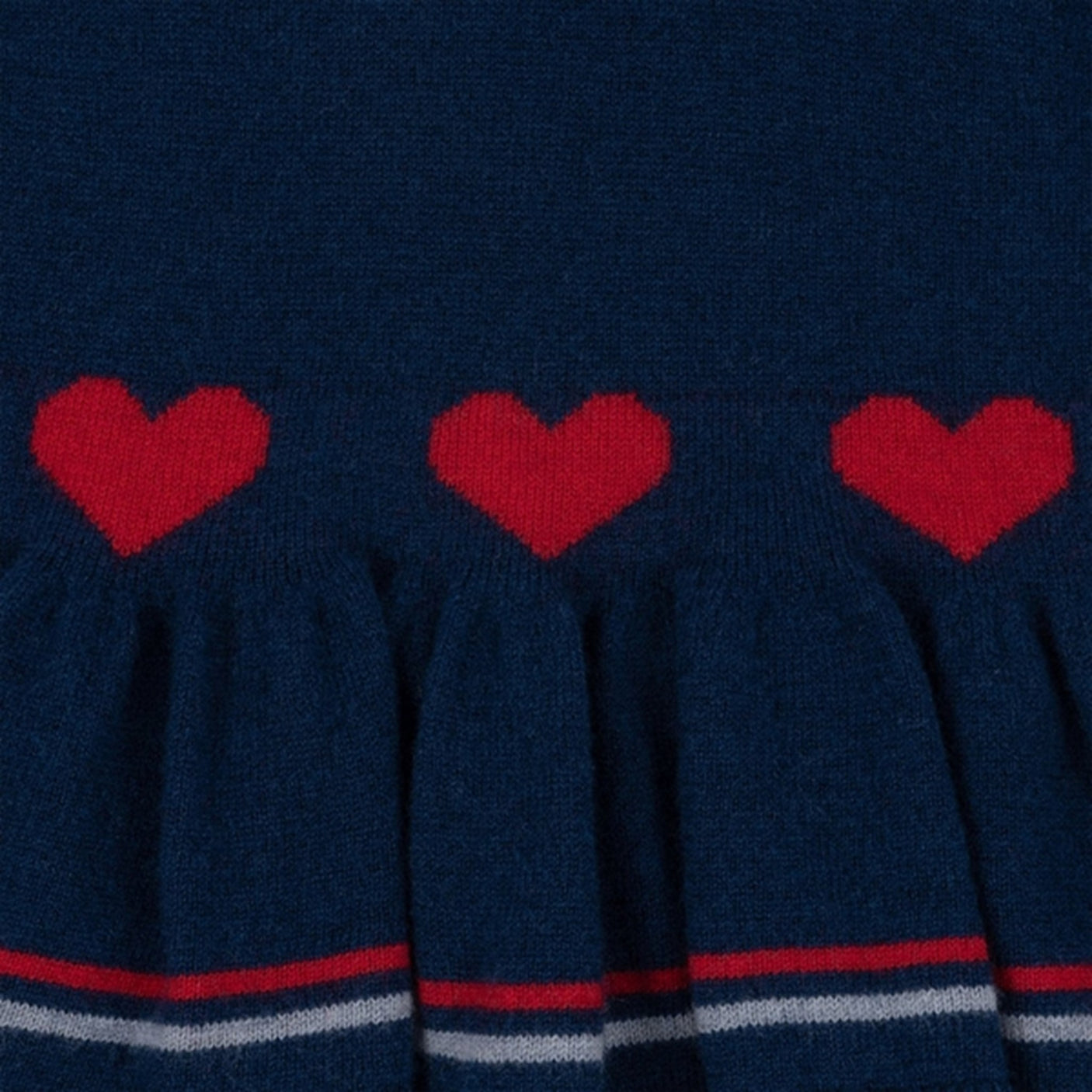 Konges Sløjd Navy Peony Maxime Knit Collar Blouse