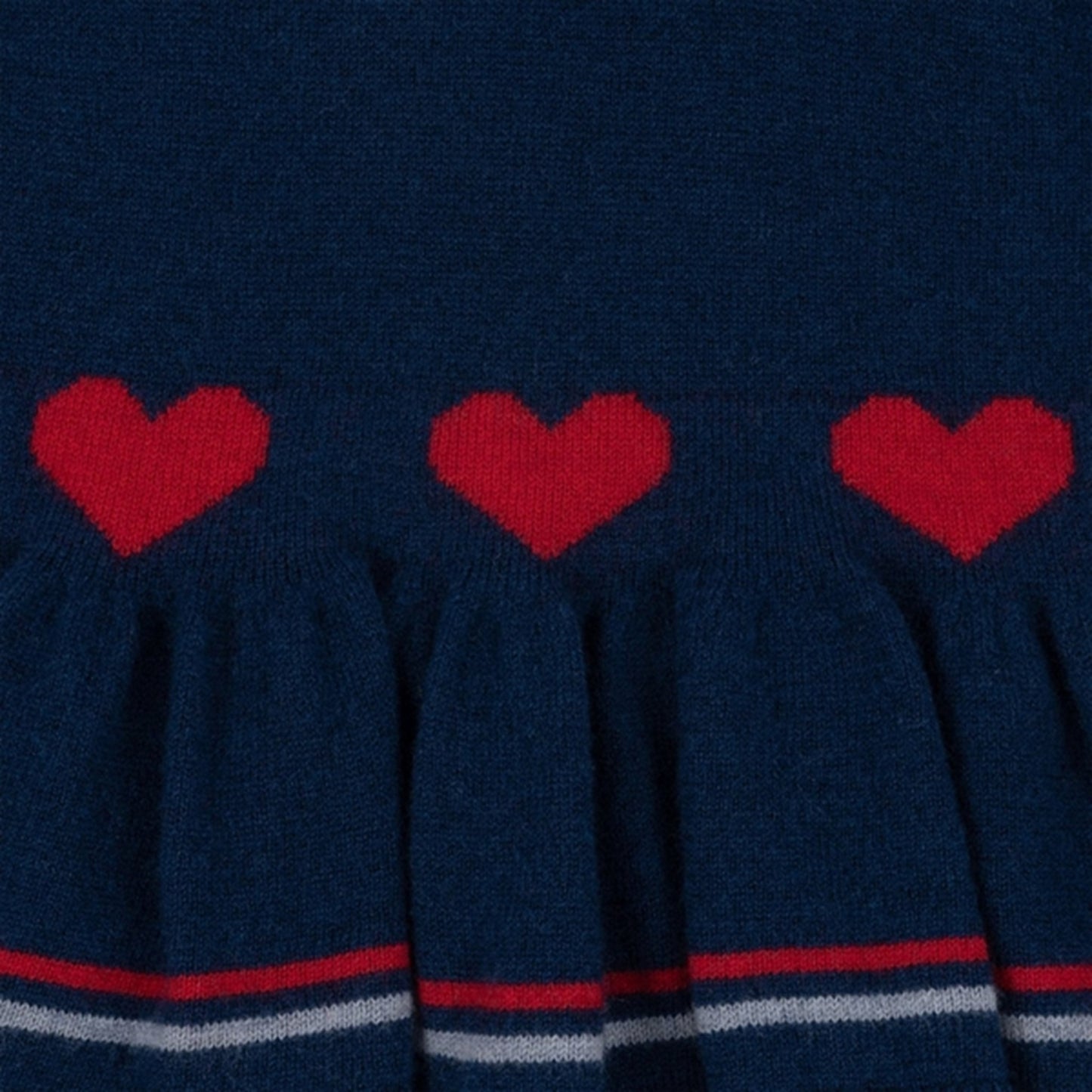 Konges Sløjd Navy Peony Maxime Knit Collar Blouse