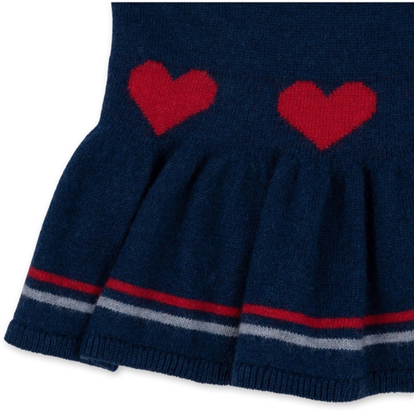 Konges Sløjd Navy Peony Maxime Knit Collar Blouse