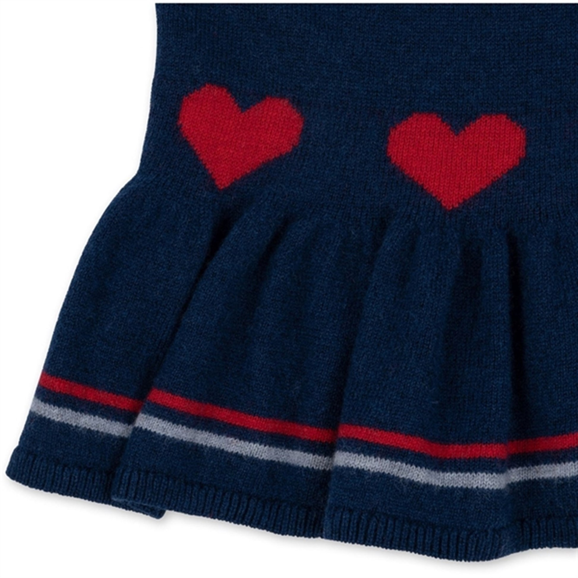 Konges Sløjd Navy Peony Maxime Knit Collar Blouse