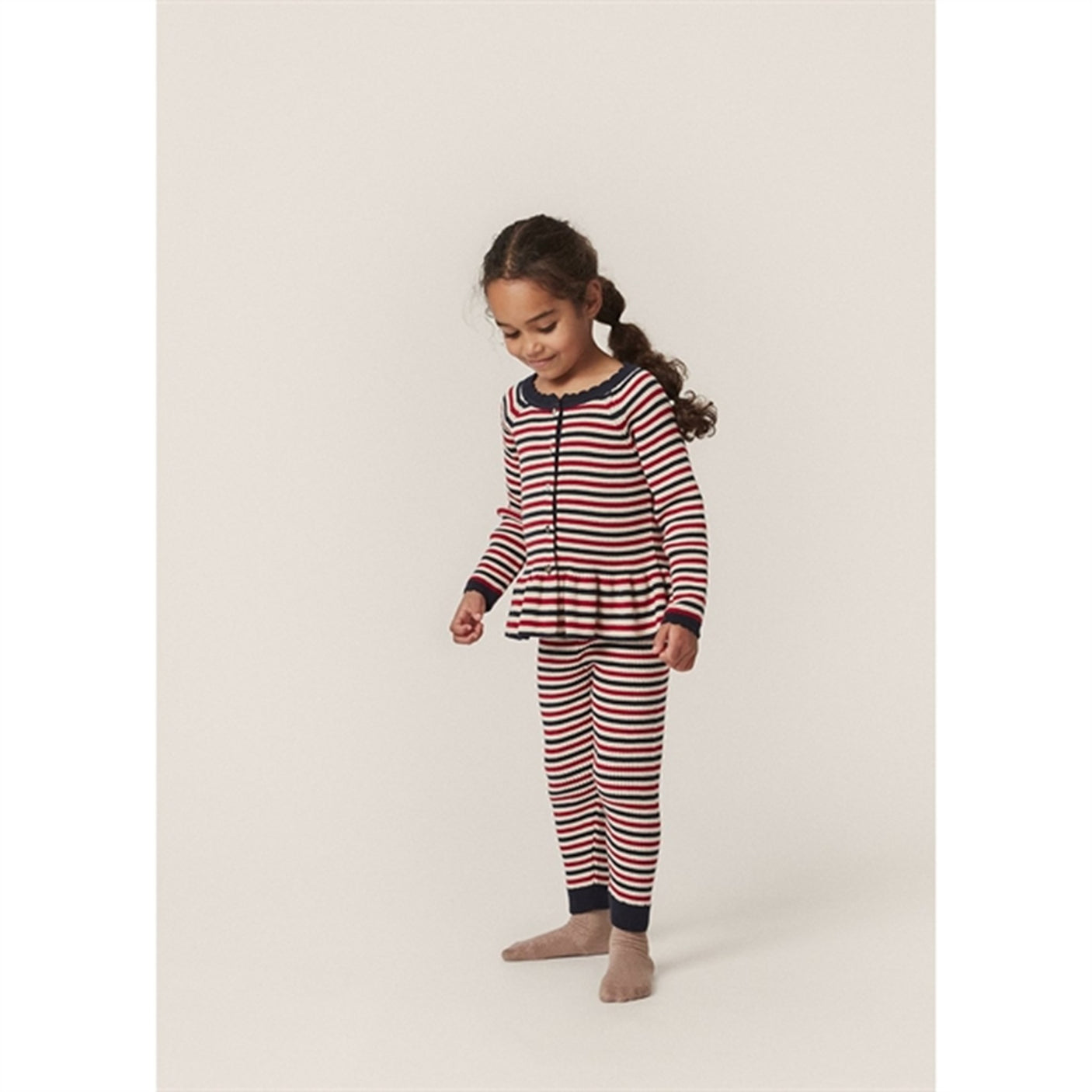 Konges Sløjd Navy Stripe Meo Knitted Pants