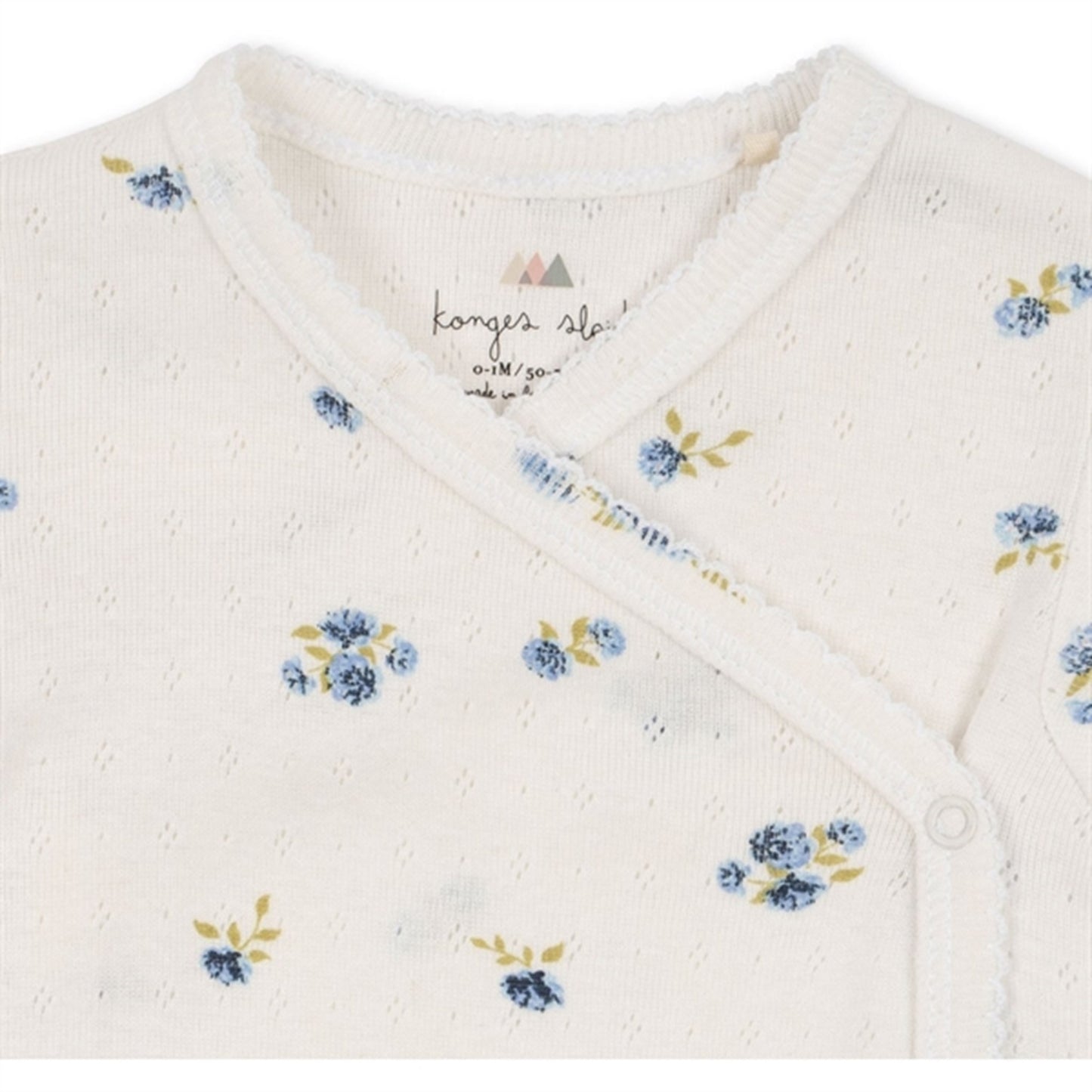 Konges Sløjd Bonderose Blue Minnie Newborn Onesie