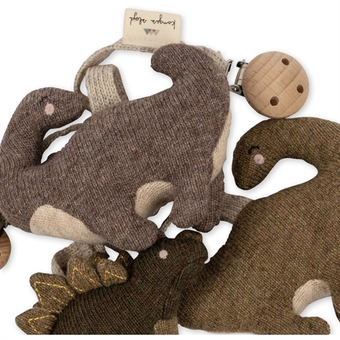 Konges Sløjd Laurel Oak Pram Chain Dinosaur