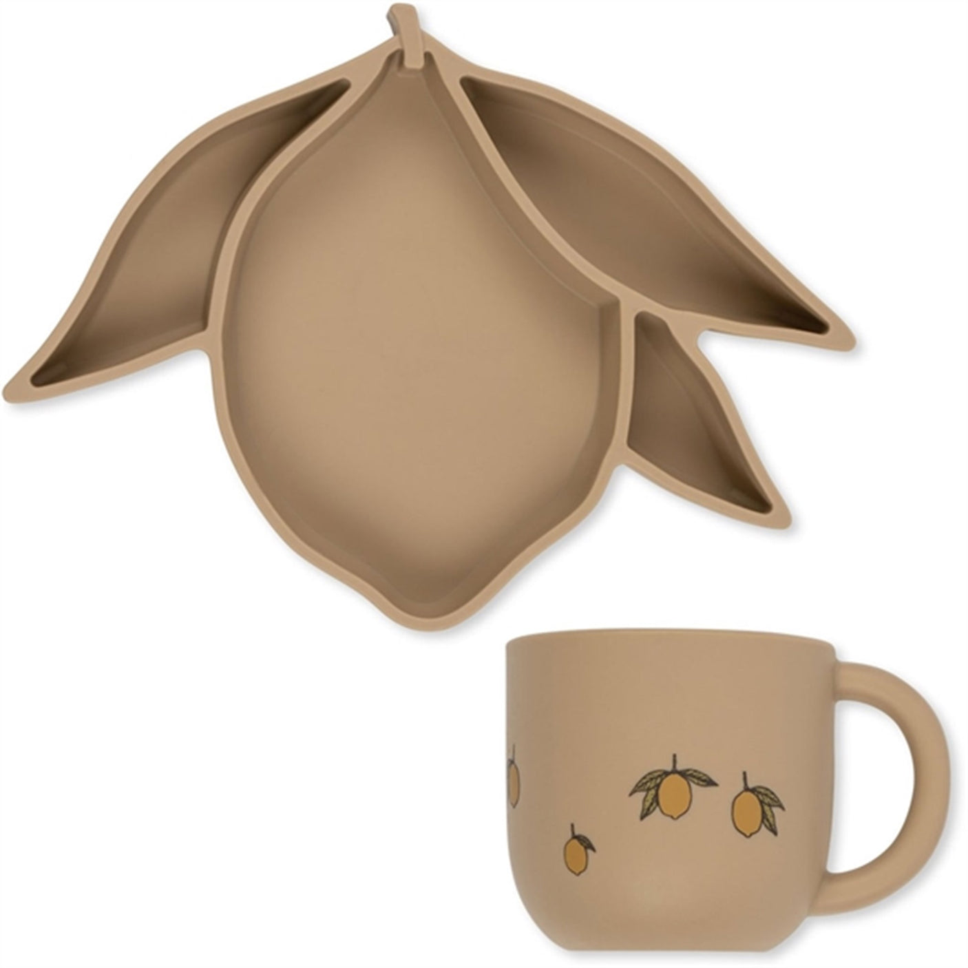 Konges Sløjd Warm Clay Silicone Lemon Bowl and Cup