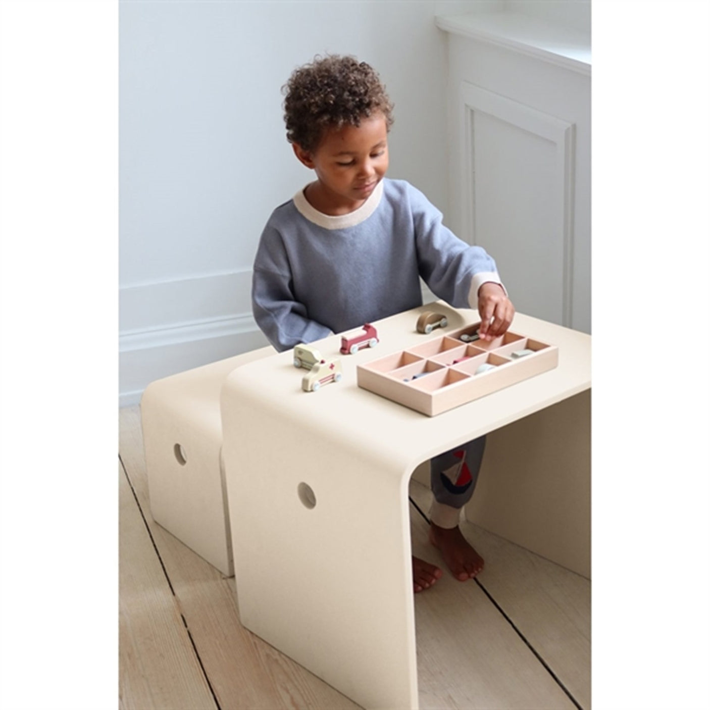 Konges Sløjd Beige Grey Table and Bench