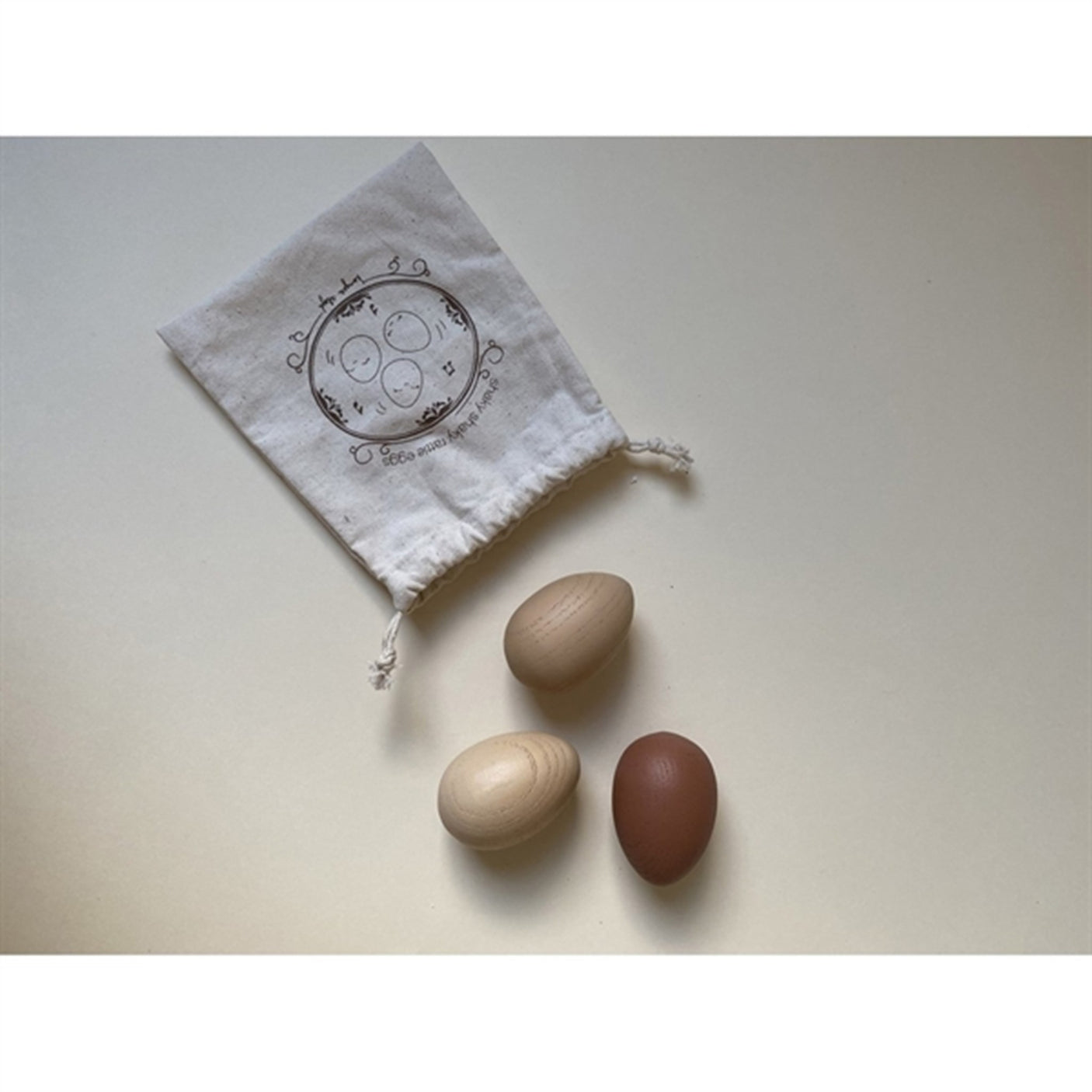 Konges Sløjd Neutral Rattle Eggs