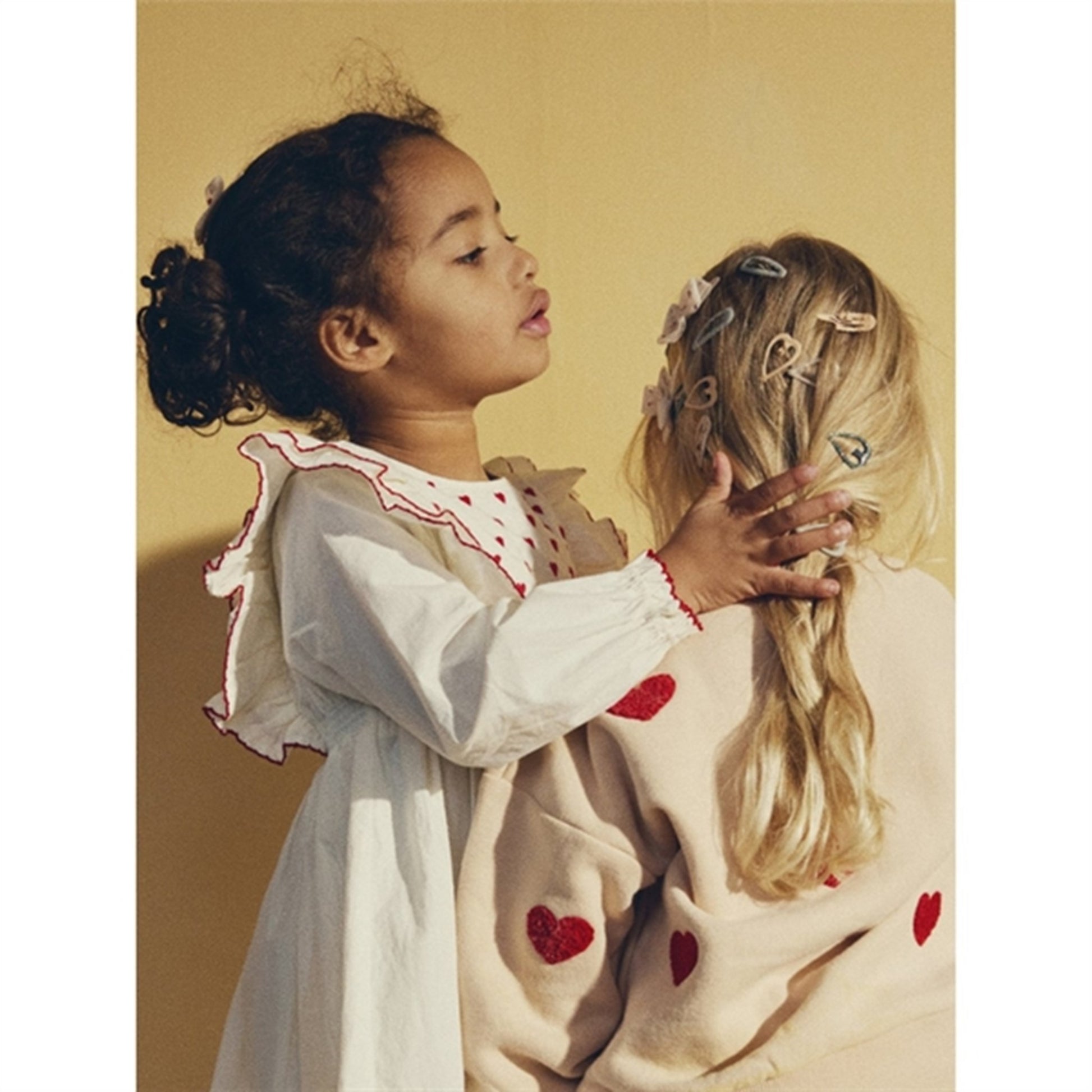 Konges Sløjd Hair Clips Junior Heart 10-pak Multi