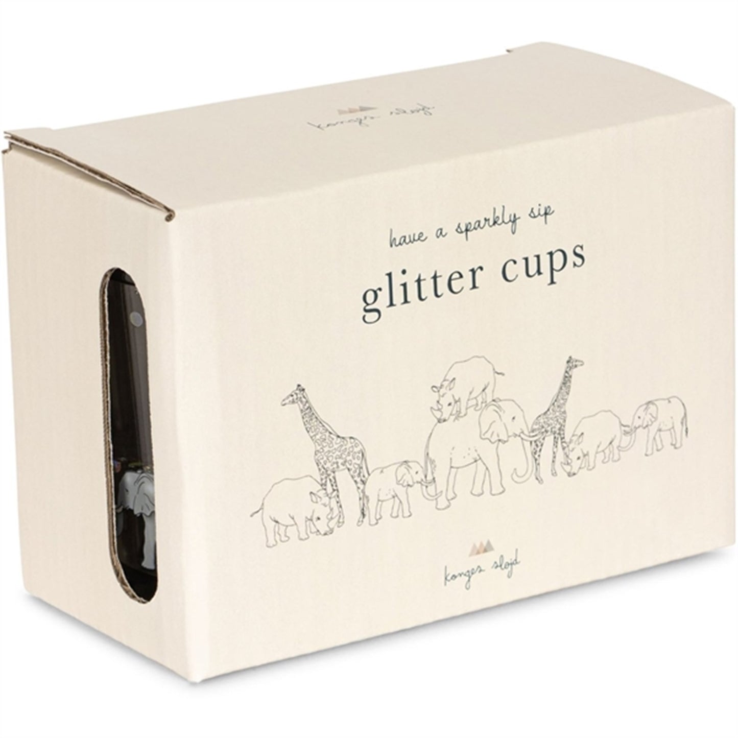 Konges Sløjd Glitter Cups 2-pak Safari