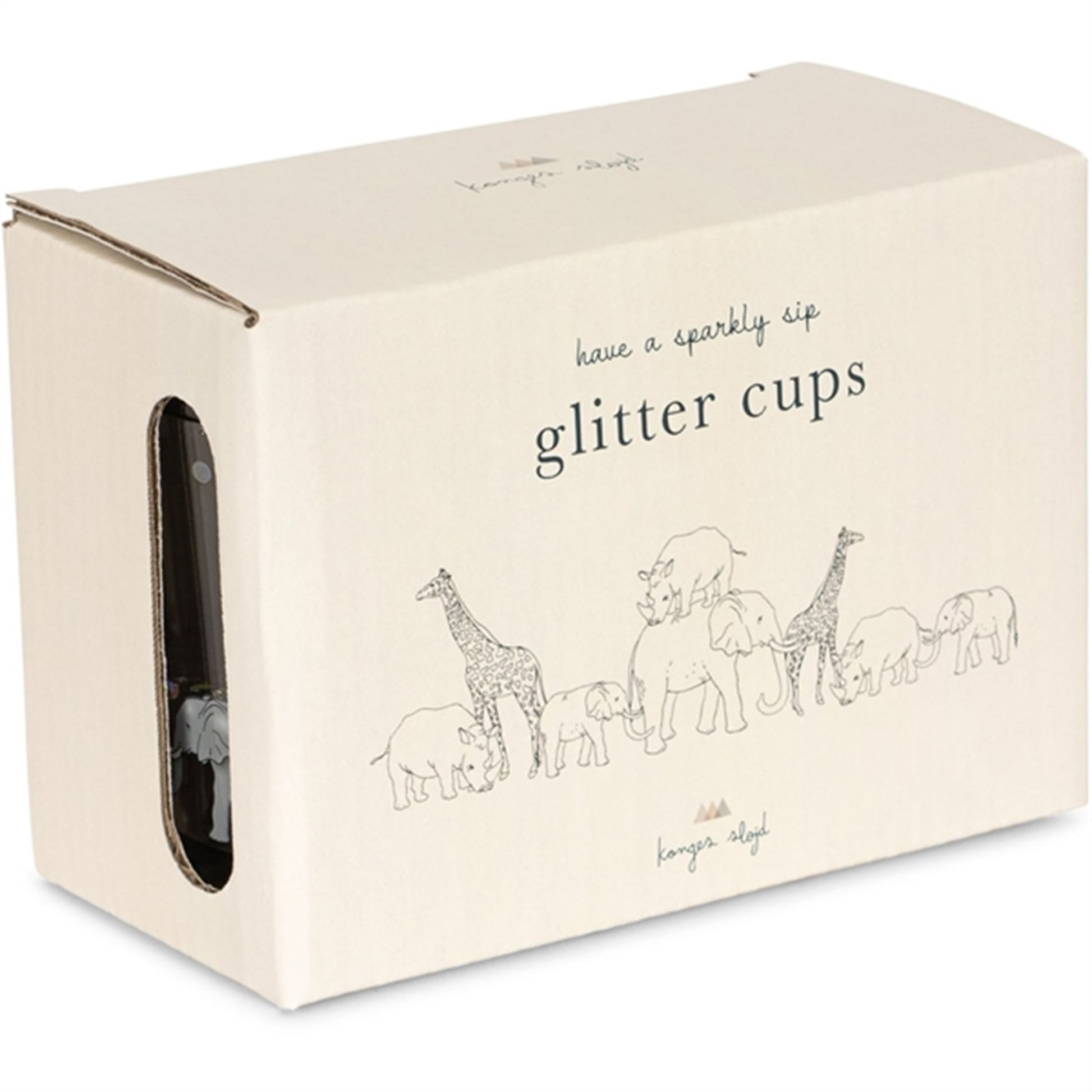 Konges Sløjd Glitter Cups 2-pak Safari