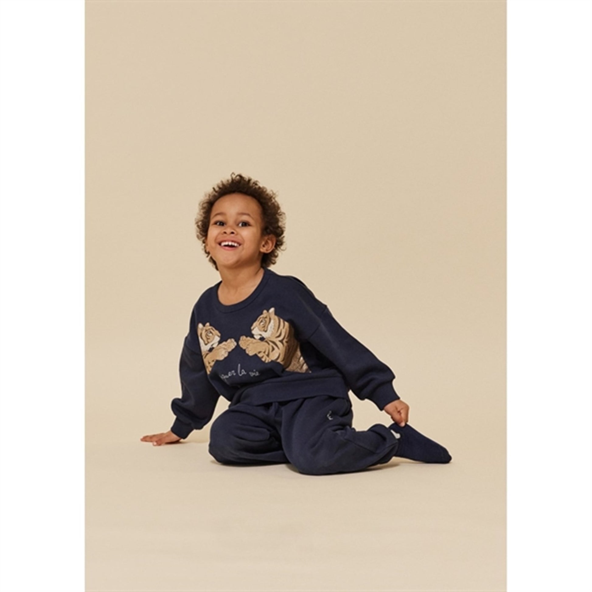 Konges Sløjd Jacquard Socks Panda 2-pak Covert Green/Blue