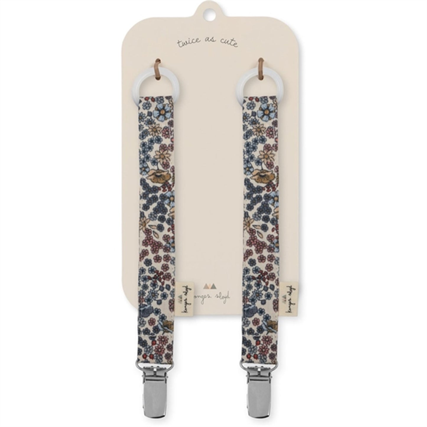 Konges Sløjd Pacifier Strap 2-Pak Vivi Fleur