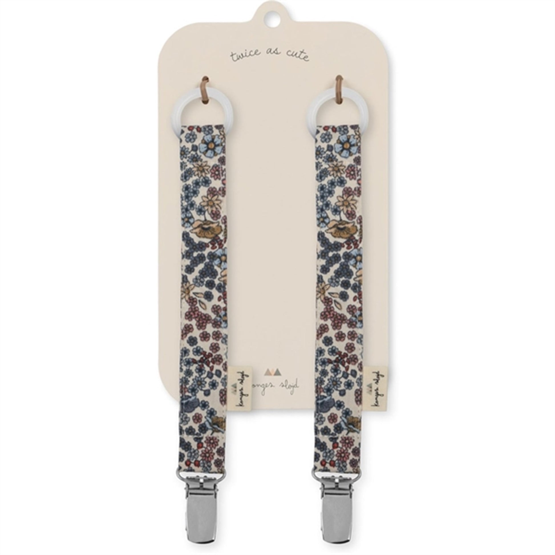Konges Sløjd Pacifier Strap 2-Pak Vivi Fleur