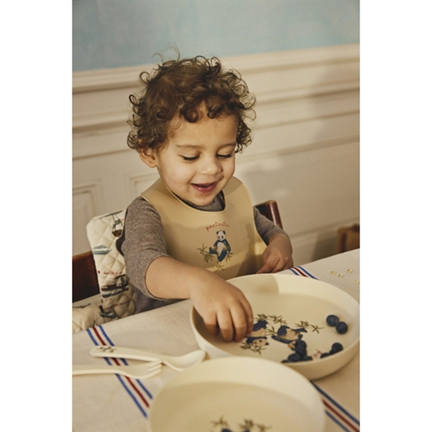 Konges Sløjd Silicone Bib 2-Pak Panda