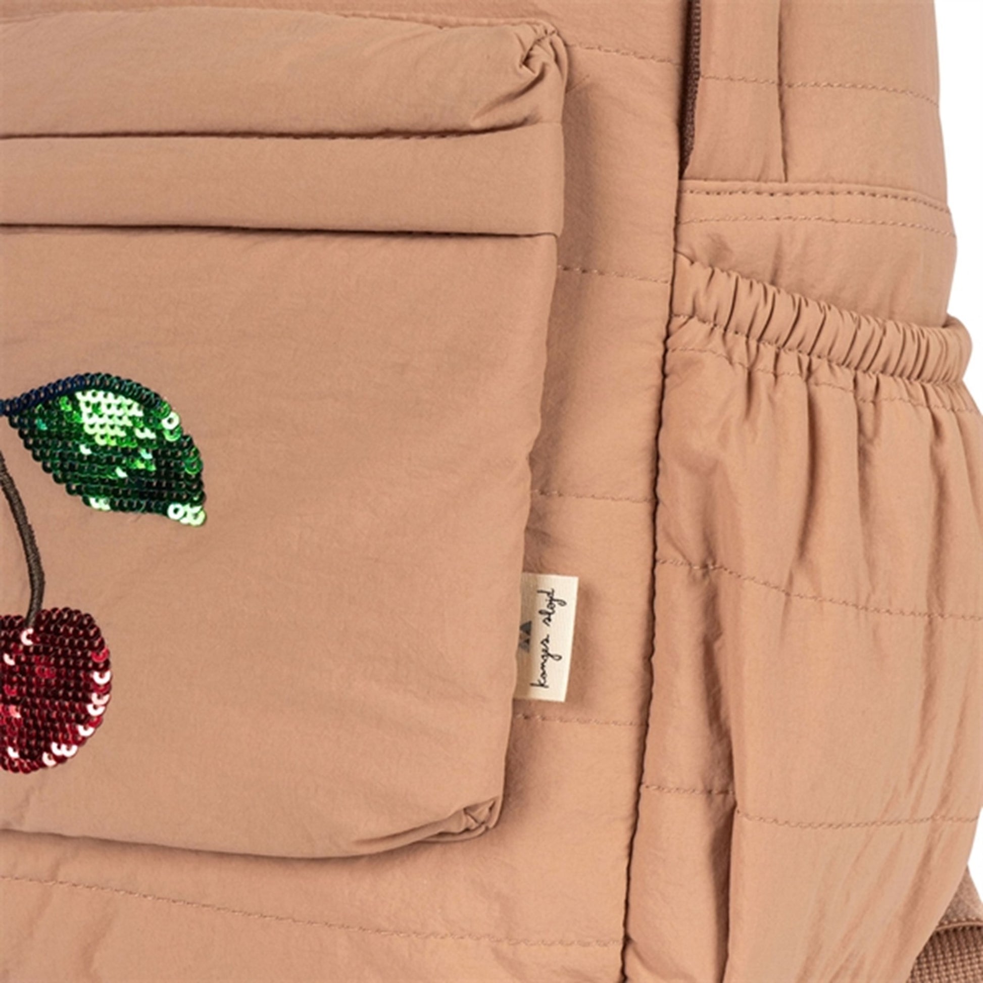 Konges Sløjd Juno Quilted Sequin Backpack Midi Cherry