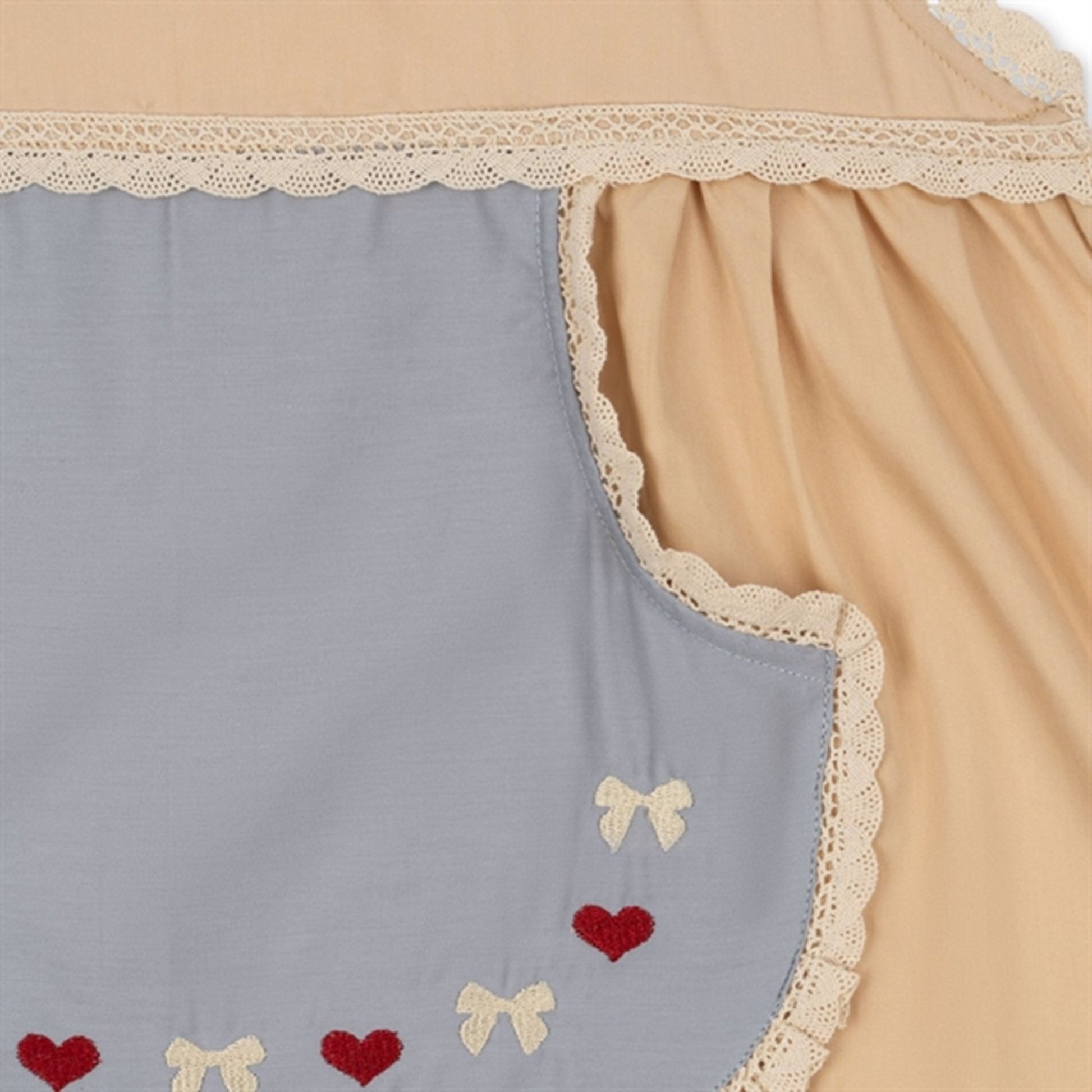 Konges Sløjd Apron and Oven Mitt for Kids Smoke Gray