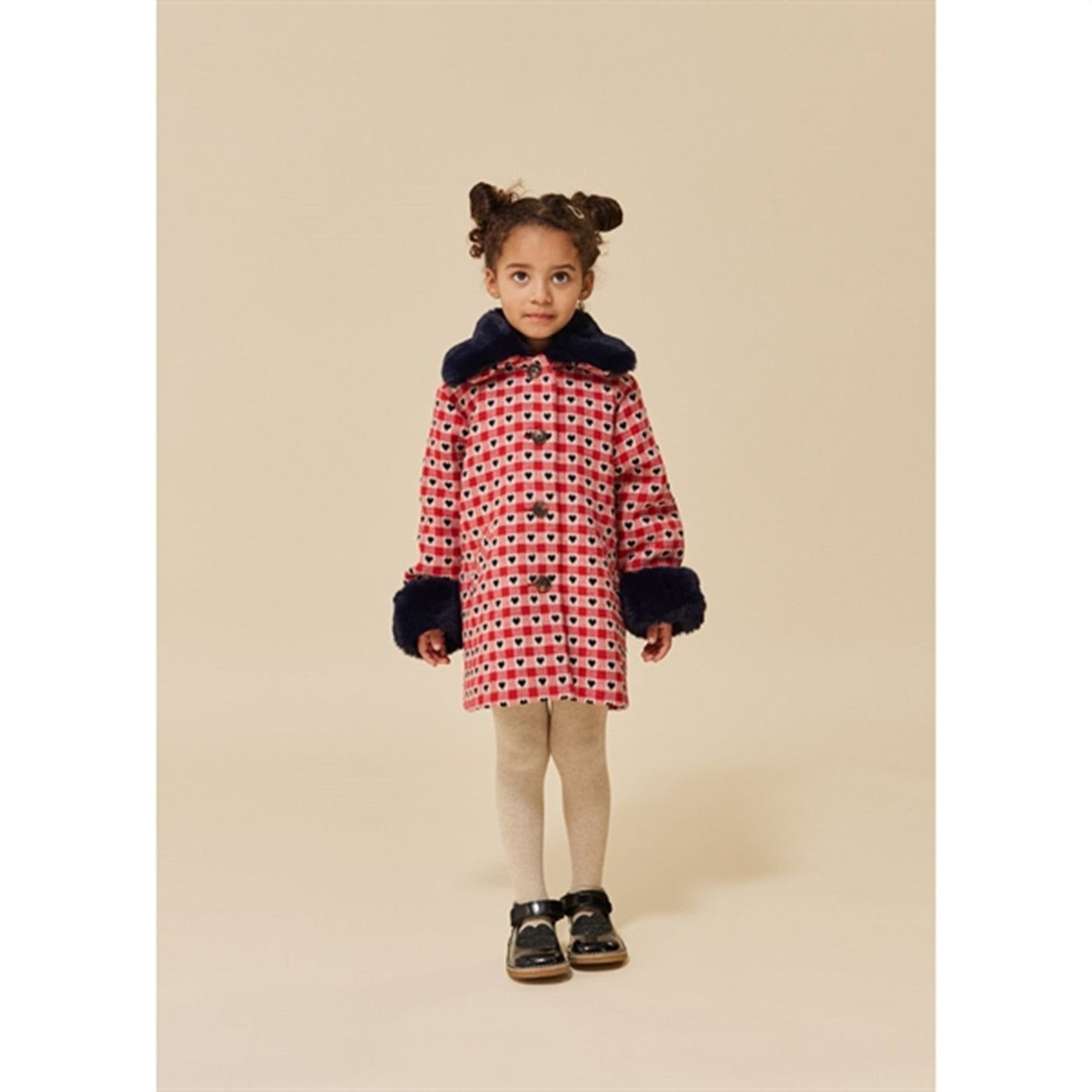 Konges Sløjd Nela Coat Red Dahlia Check