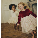 Konges Sløjd Red Dahlia Belis Velvet Dress