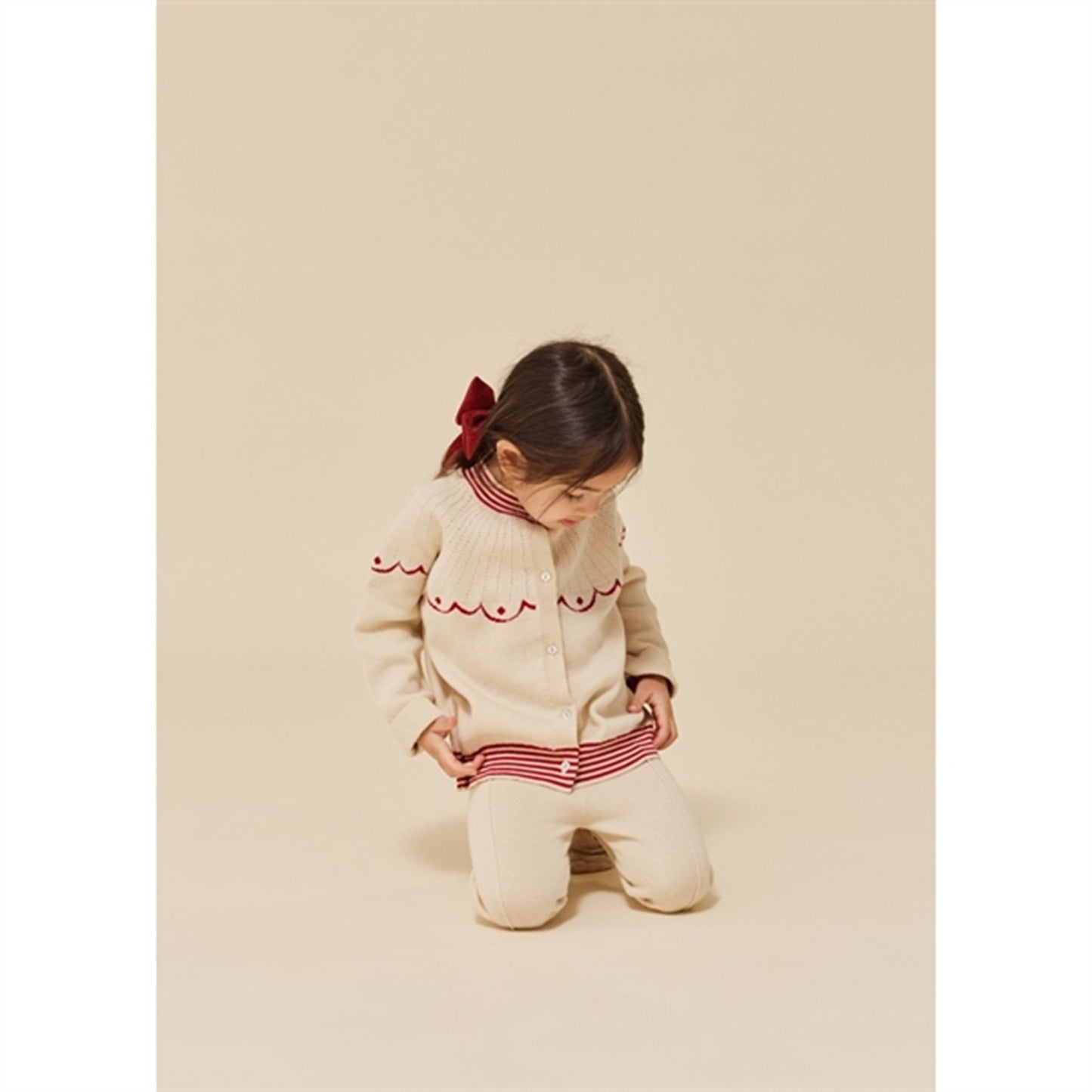 Konges Sløjd Off White Whamie Knit Cardigan