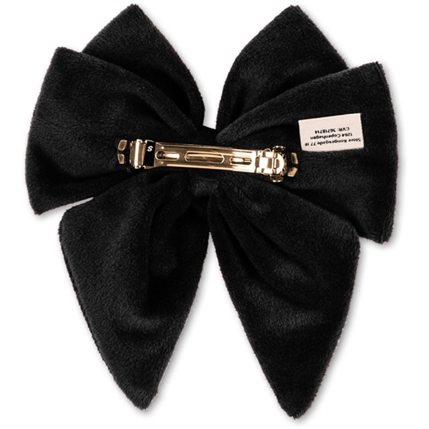 Konges Sløjd Velvet Bowtie Hair Clip Black