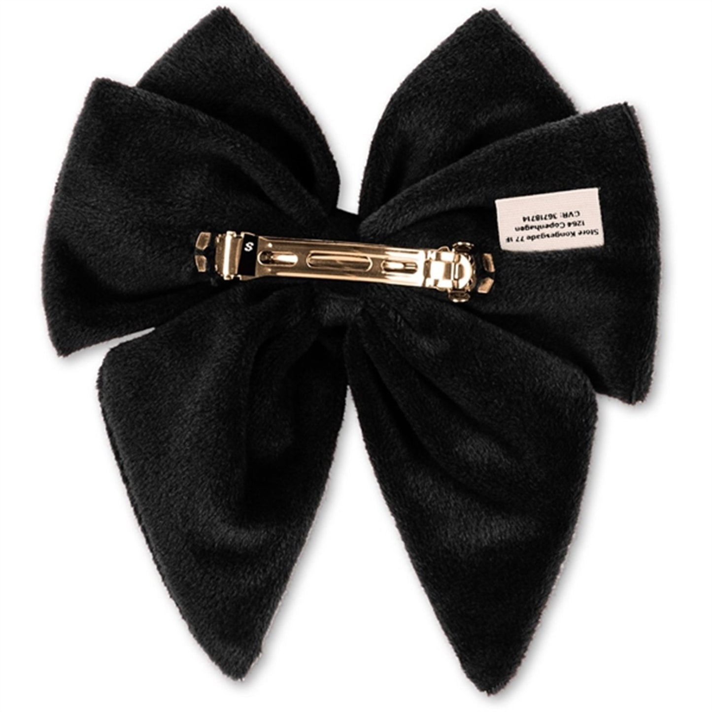 Konges Sløjd Velvet Bowtie Hair Clip Black