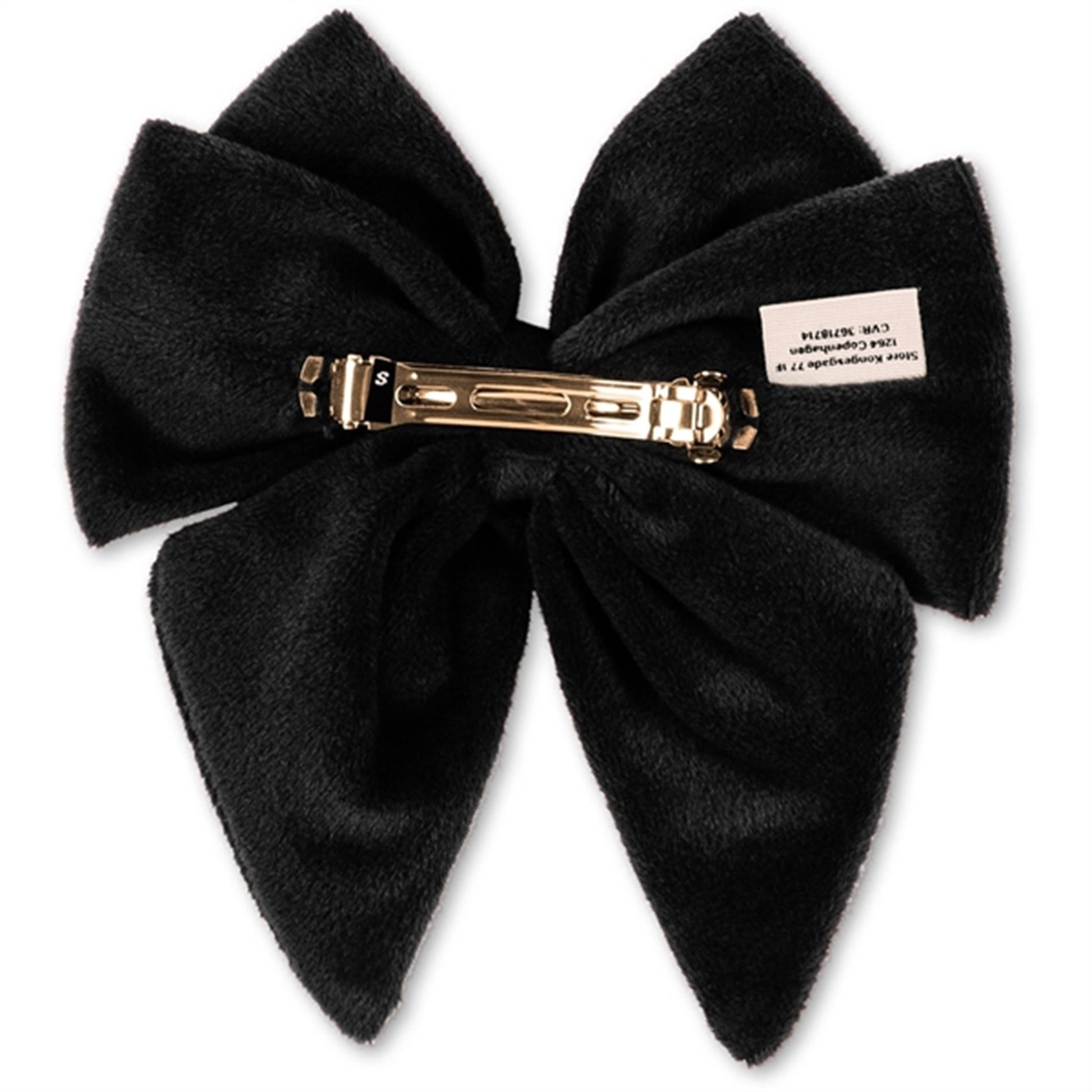 Konges Sløjd Velvet Bowtie Hair Clip Black